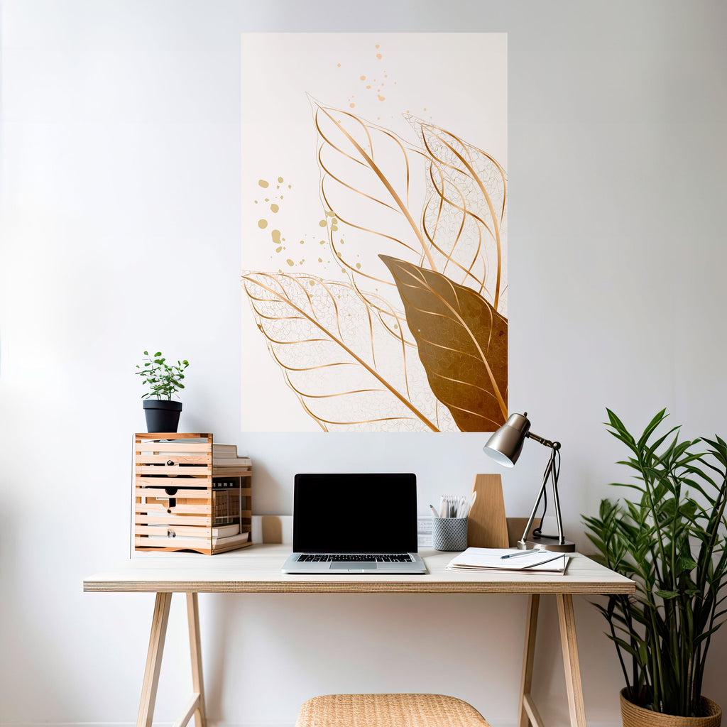 ELEGANCE IN FOLIAGE Peel and Stick Vertical Poster