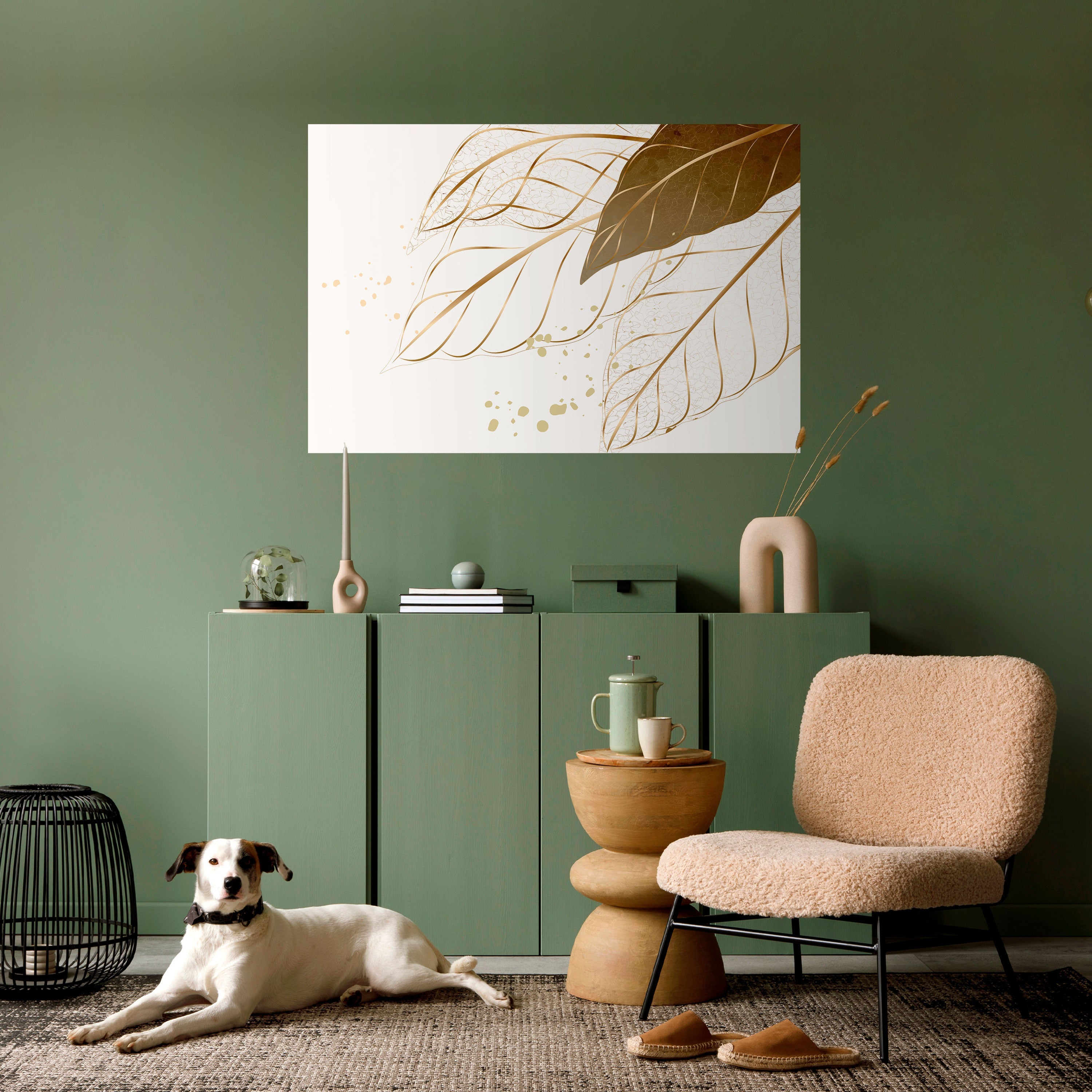 ELEGANCE IN FOLIAGE Peel and Stick Horizontal Poster