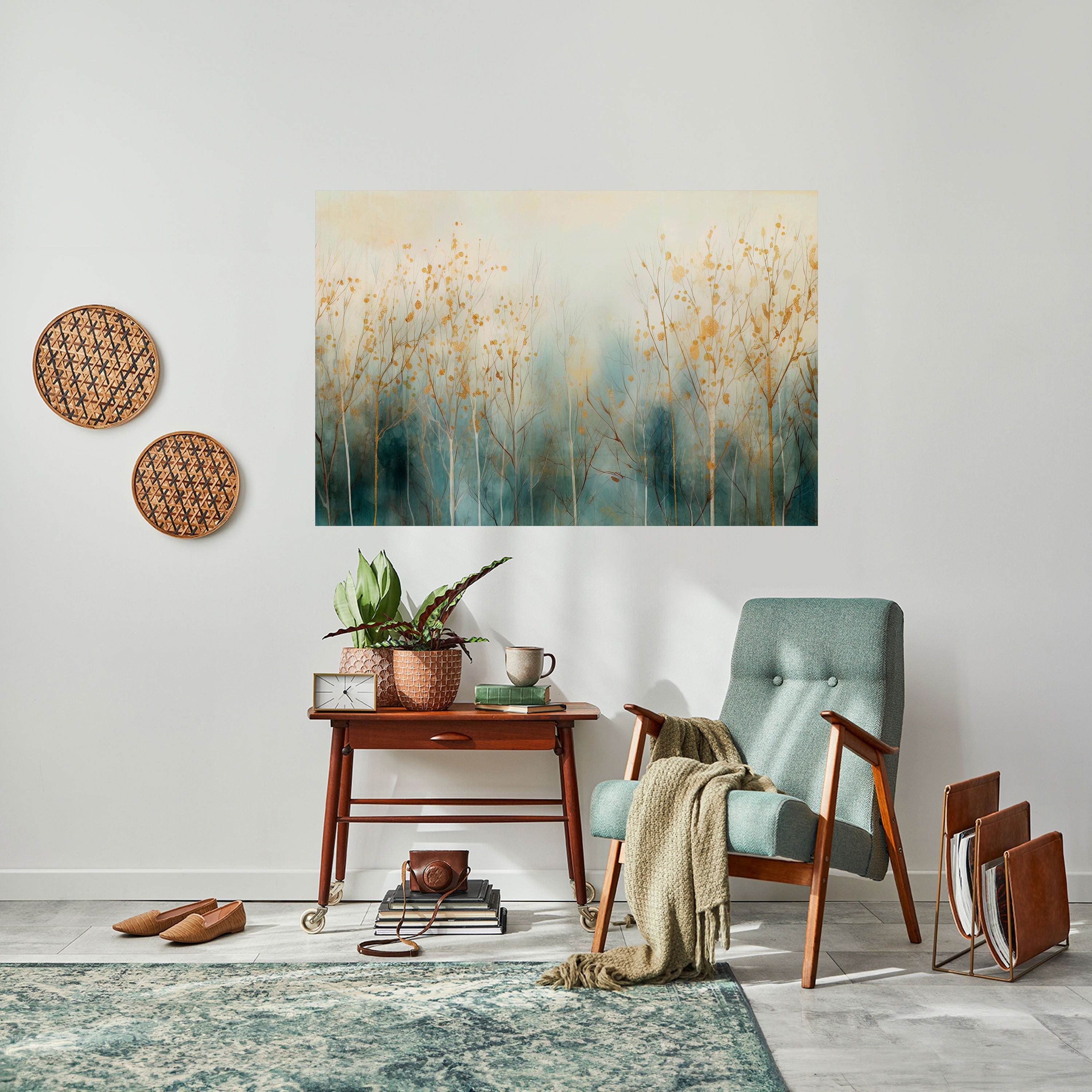 MYSTICAL FOREST DREAM Peel and Stick Horizontal Poster