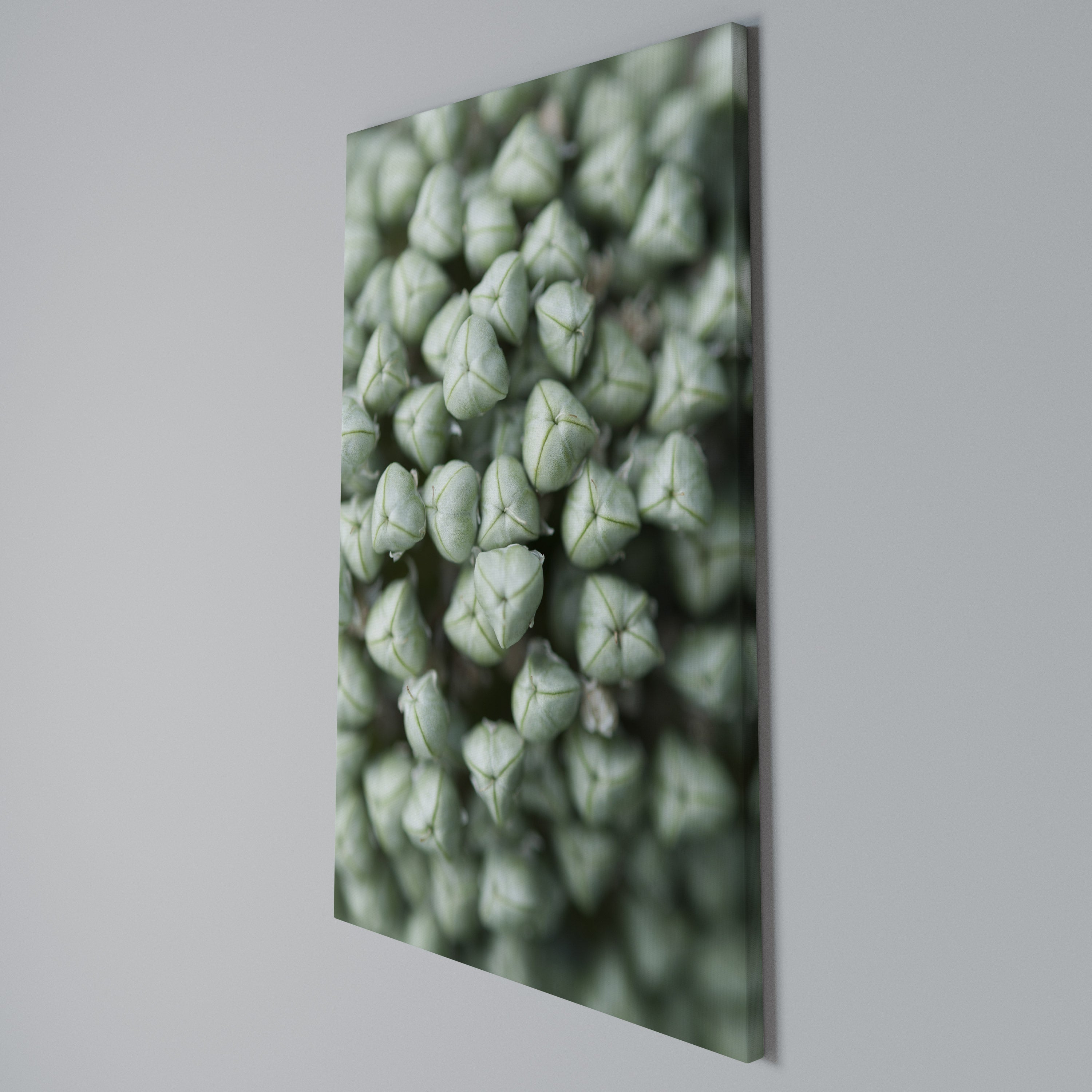 TEXTURED GREEN TIDBITS Κατακόρυφος Πίνακας σε Καμβά