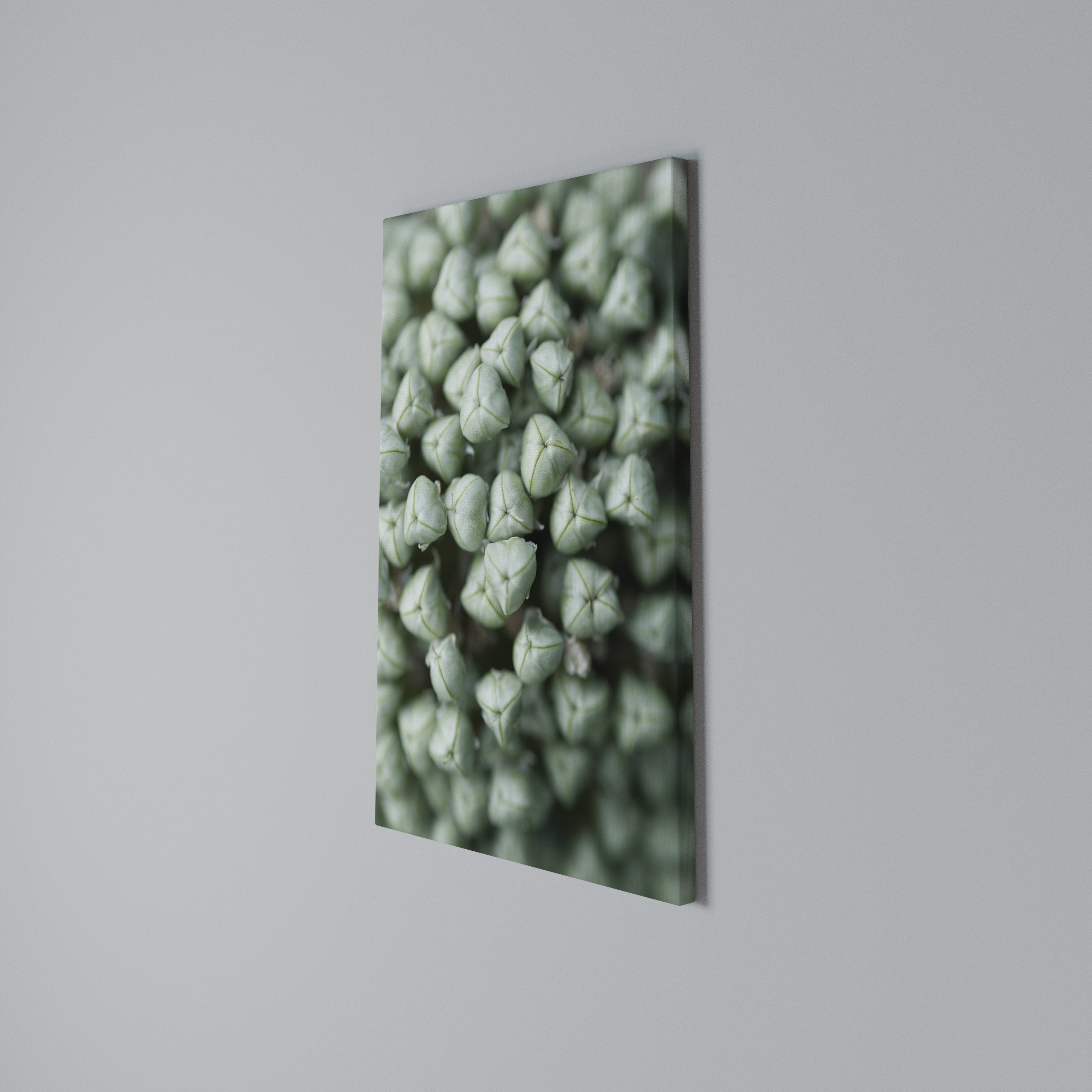 TEXTURED GREEN TIDBITS Κατακόρυφος Πίνακας σε Καμβά