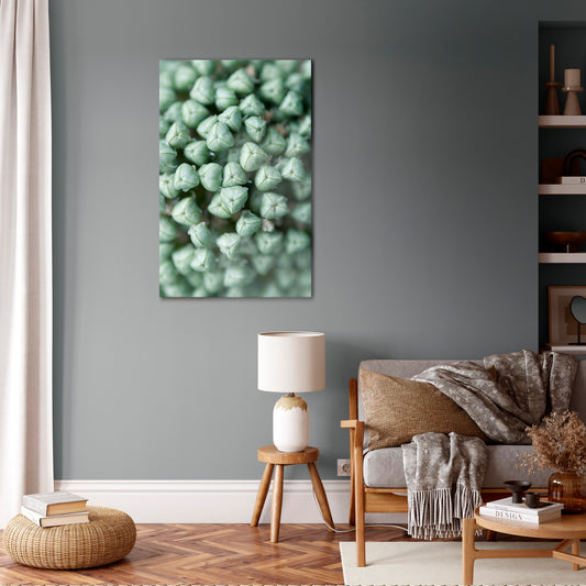 TEXTURED GREEN TIDBITS Κατακόρυφος Πίνακας σε Καμβά