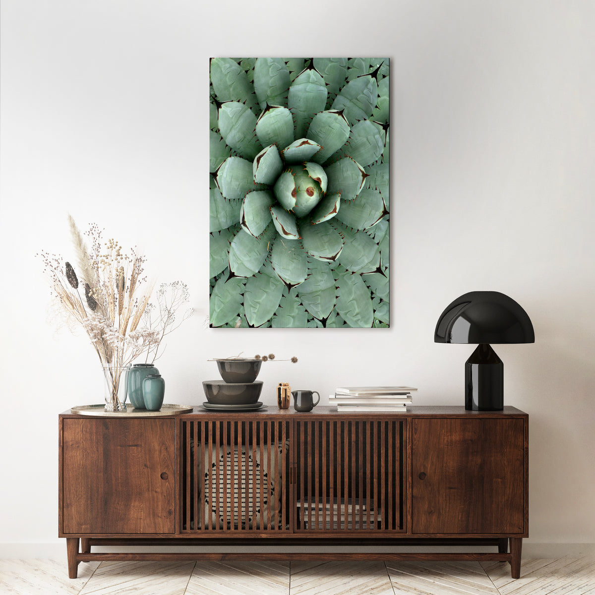 SUCCULENT SYMMETRY Κατακόρυφος Πίνακας σε Καμβά