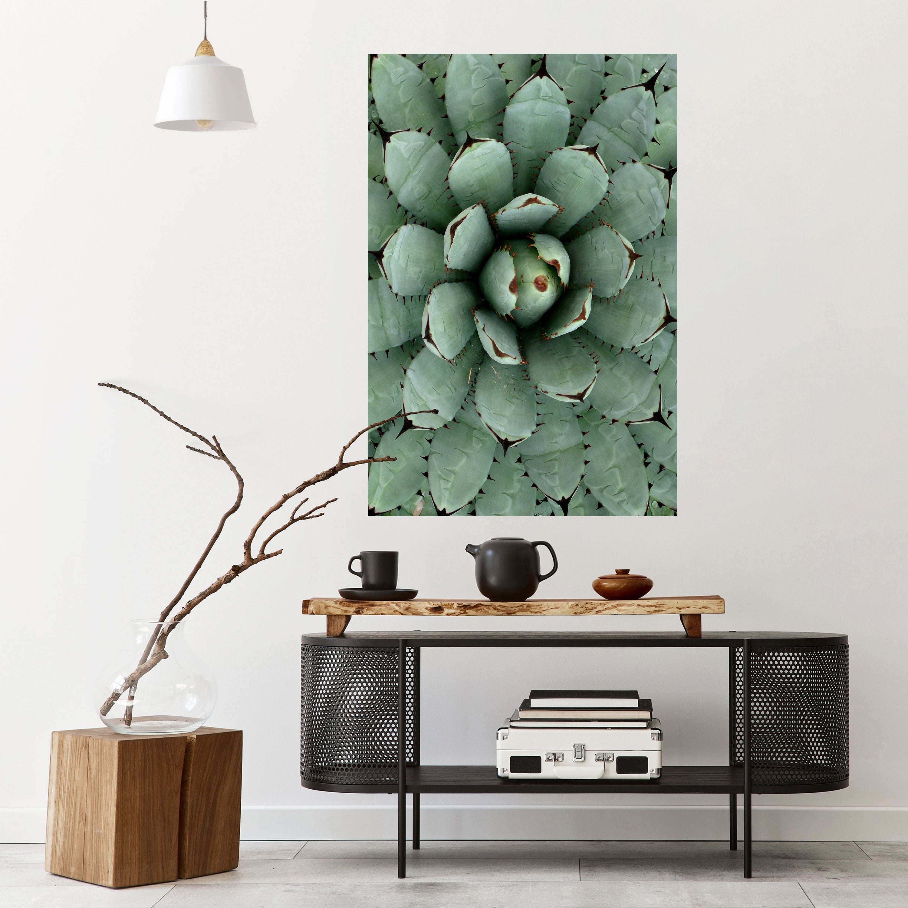 SUCCULENT SYMMETRY Αφίσα με κάθετη κόλλα και κολλήματα