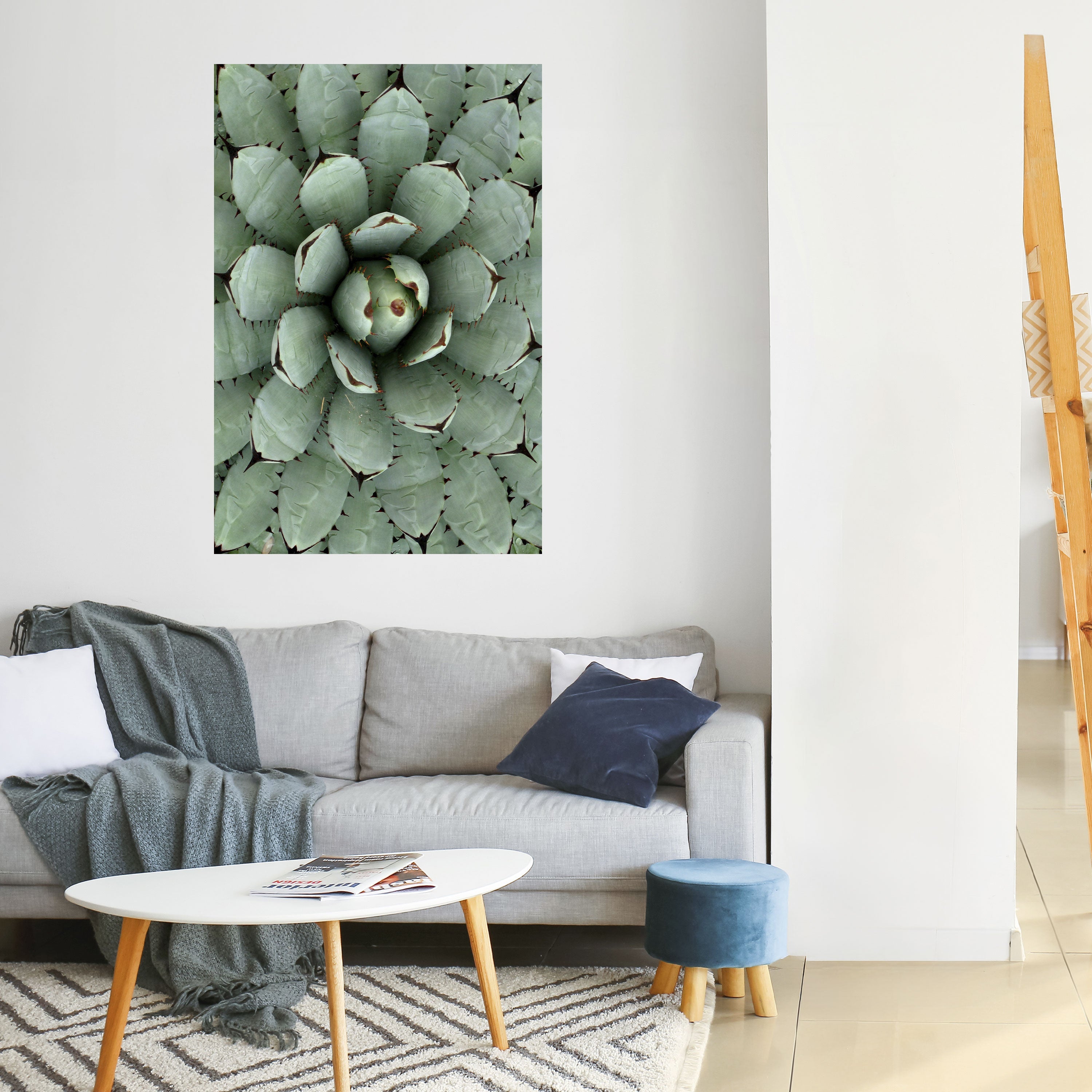 SUCCULENT SYMMETRY Αφίσα με κάθετη κόλλα και κολλήματα