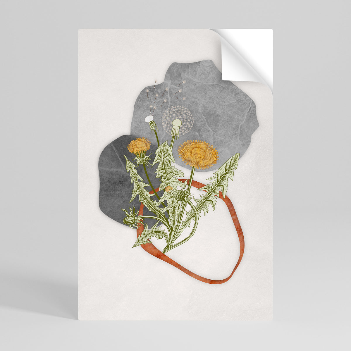 DANDELION RING Αυτοκόλλητη Αφίσα κάθετη