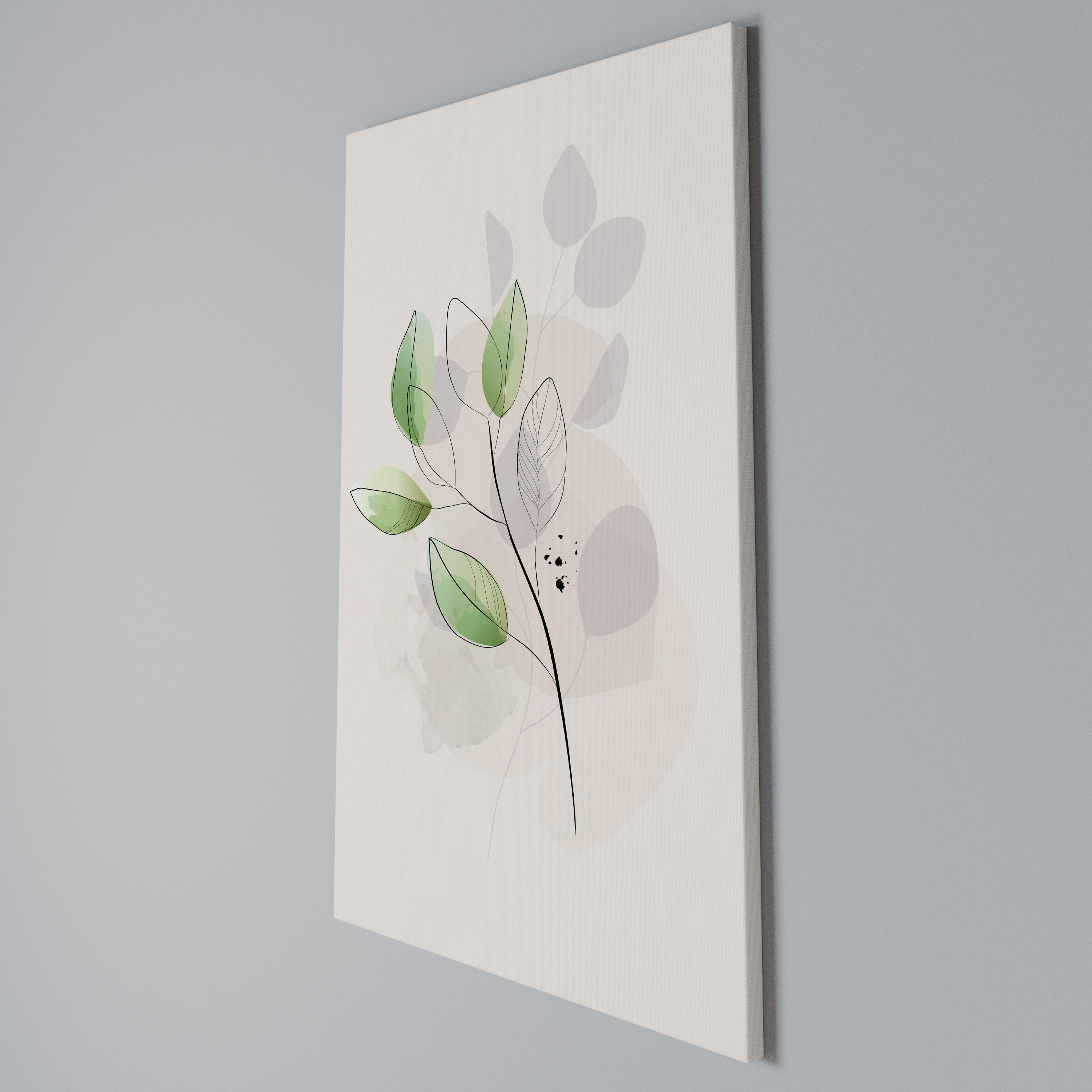 SERENE LEAF SONG Κατακόρυφος Πίνακας σε Καμβά