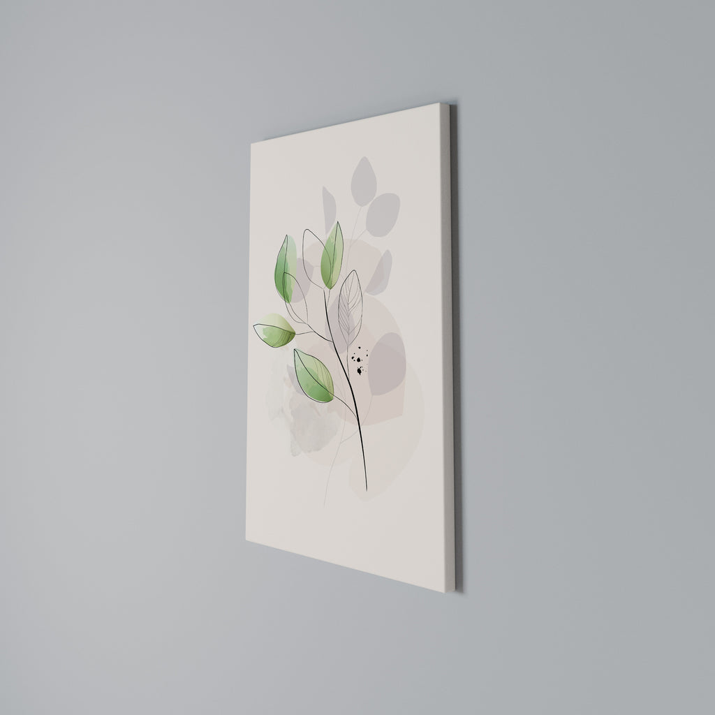 SERENE LEAF SONG Κατακόρυφος Πίνακας σε Καμβά