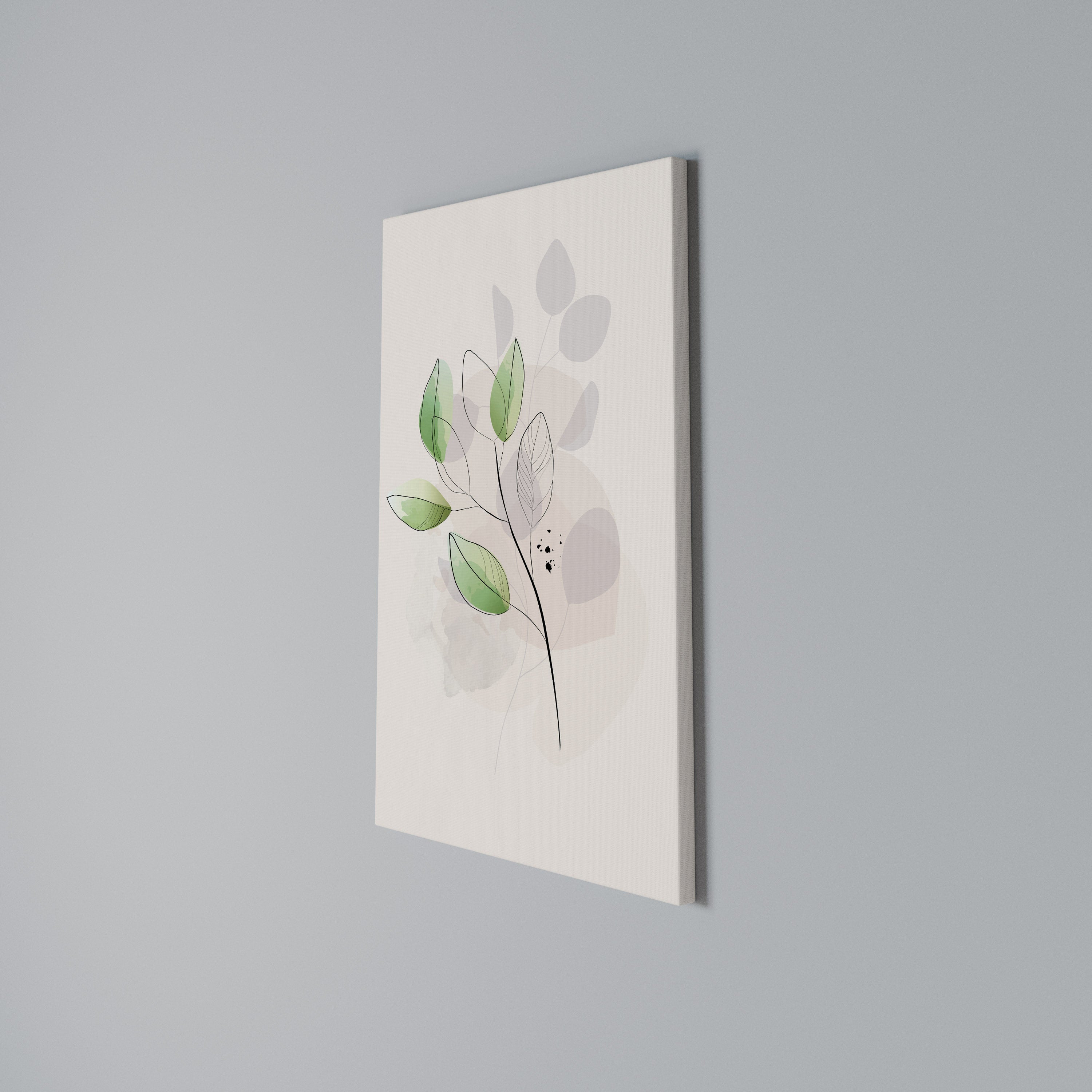 SERENE LEAF SONG Κατακόρυφος Πίνακας σε Καμβά