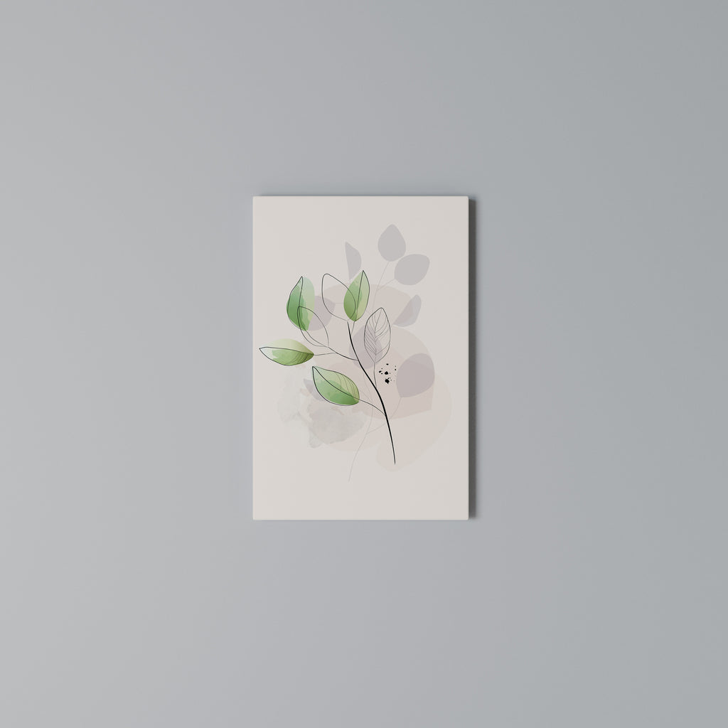 SERENE LEAF SONG Κατακόρυφος Πίνακας σε Καμβά