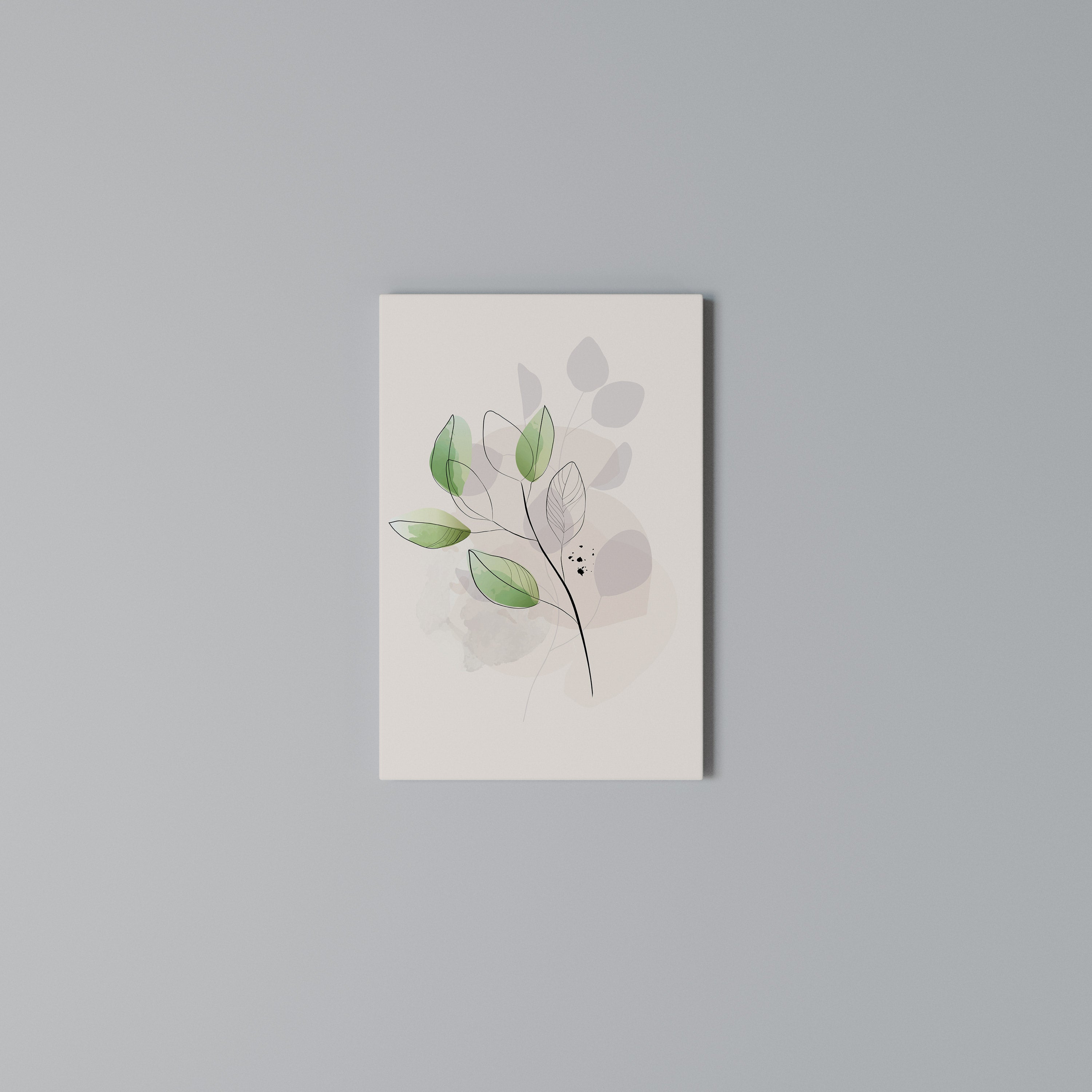 SERENE LEAF SONG Κατακόρυφος Πίνακας σε Καμβά