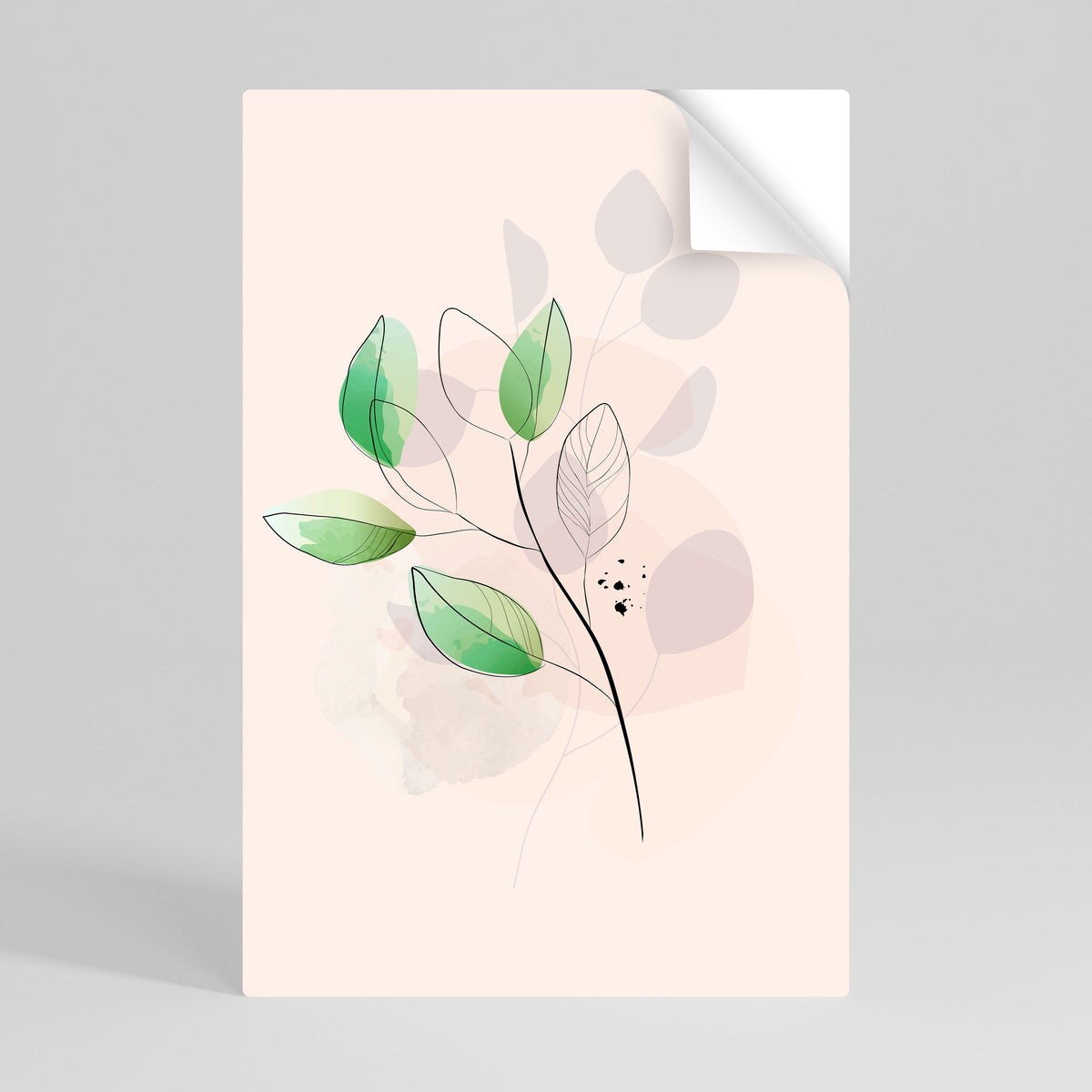 SERENE LEAF SONG Αυτοκόλλητη Αφίσα κάθετη