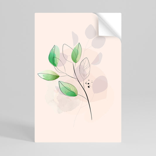 SERENE LEAF SONG Αυτοκόλλητη Αφίσα κάθετη