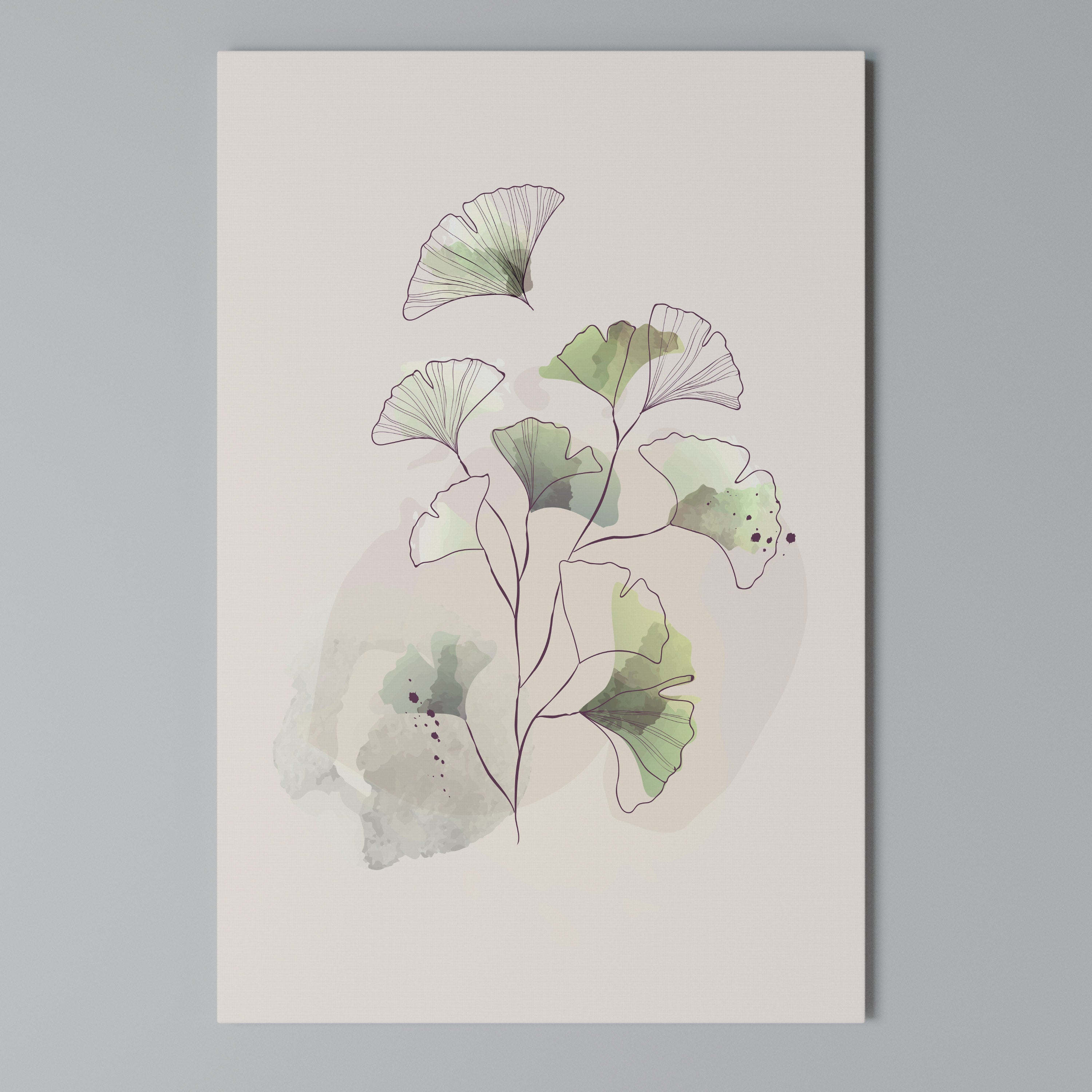 FOLIAGE REVERIE Κατακόρυφος Πίνακας σε Καμβά