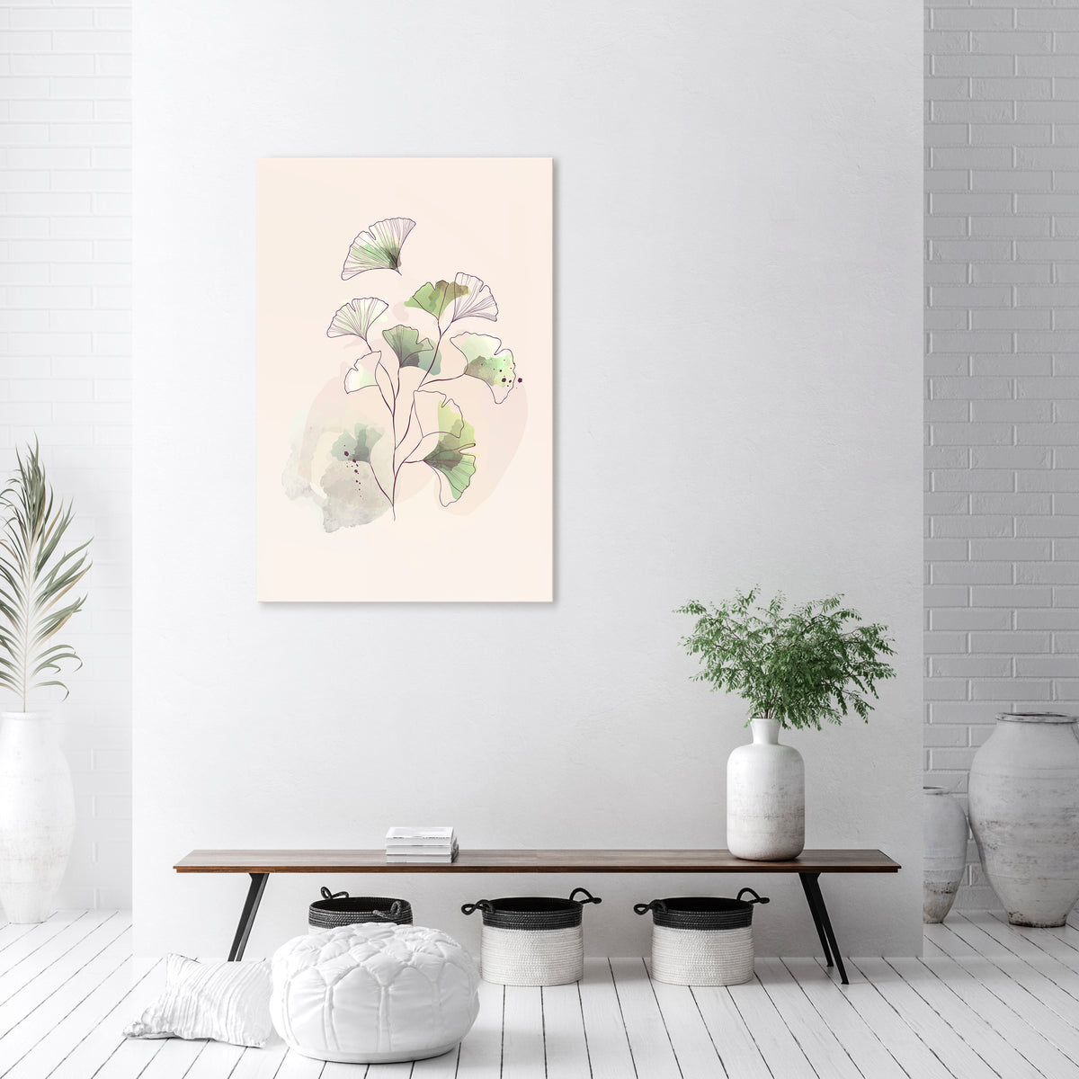 FOLIAGE REVERIE Κατακόρυφος Πίνακας σε Καμβά
