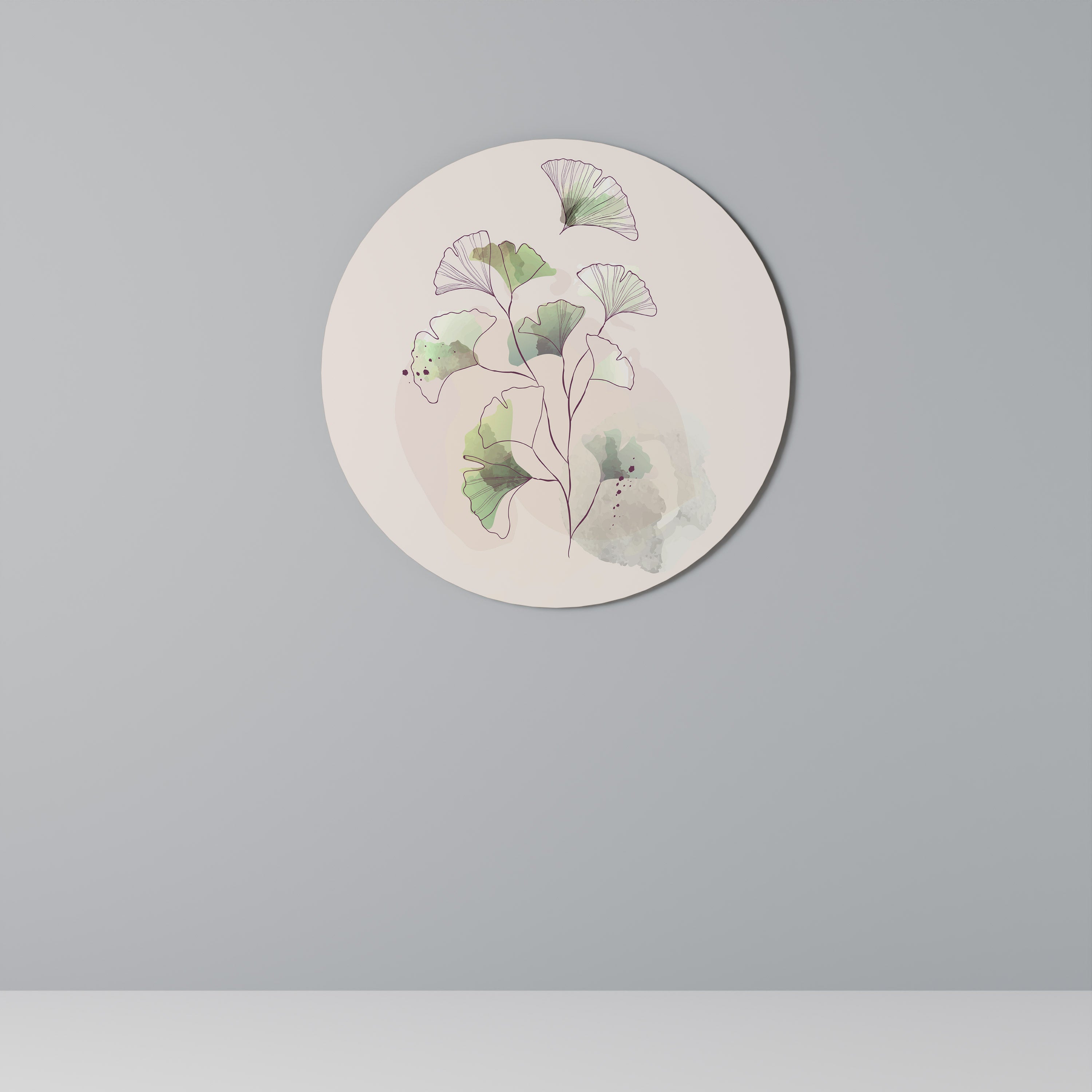 FOLIAGE REVERIE Στρογγυλή Τέχνη Τοίχου