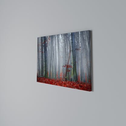 TRANQUIL RED ELEGANCE Horizontal Canvas Print