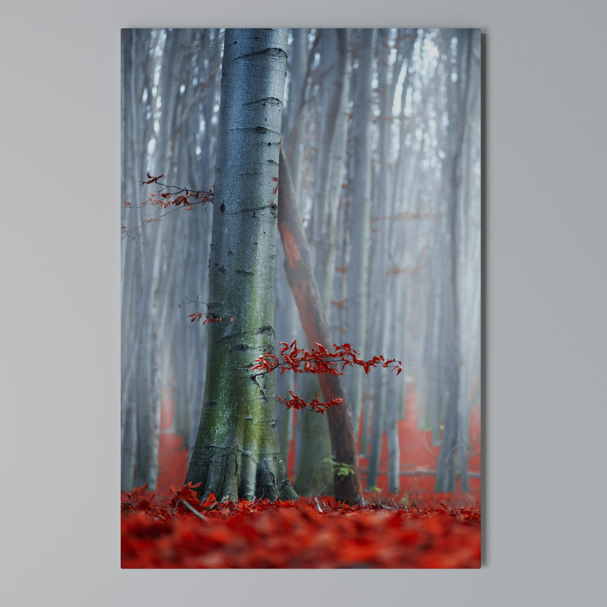 TRANQUIL RED ELEGANCE Κατακόρυφος Πίνακας σε Καμβά