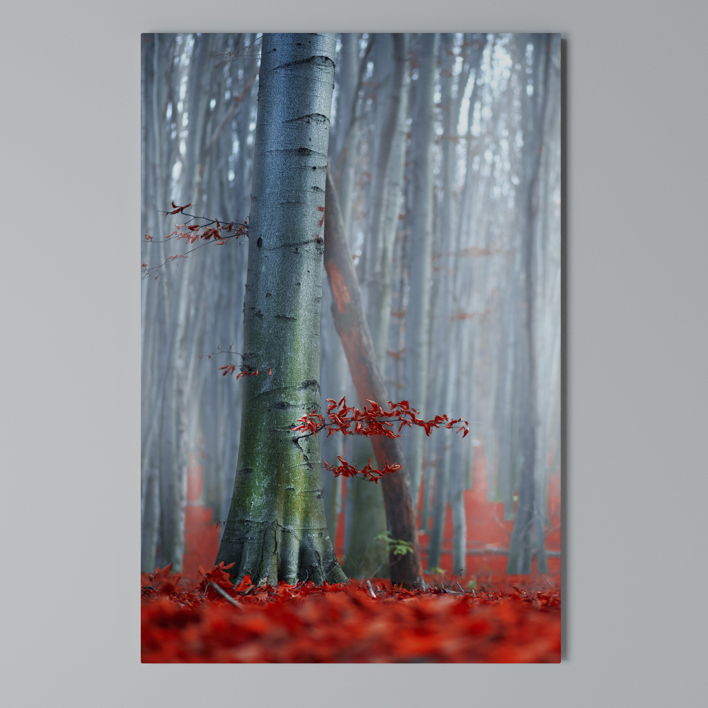 TRANQUIL RED ELEGANCE Κατακόρυφος Πίνακας σε Καμβά