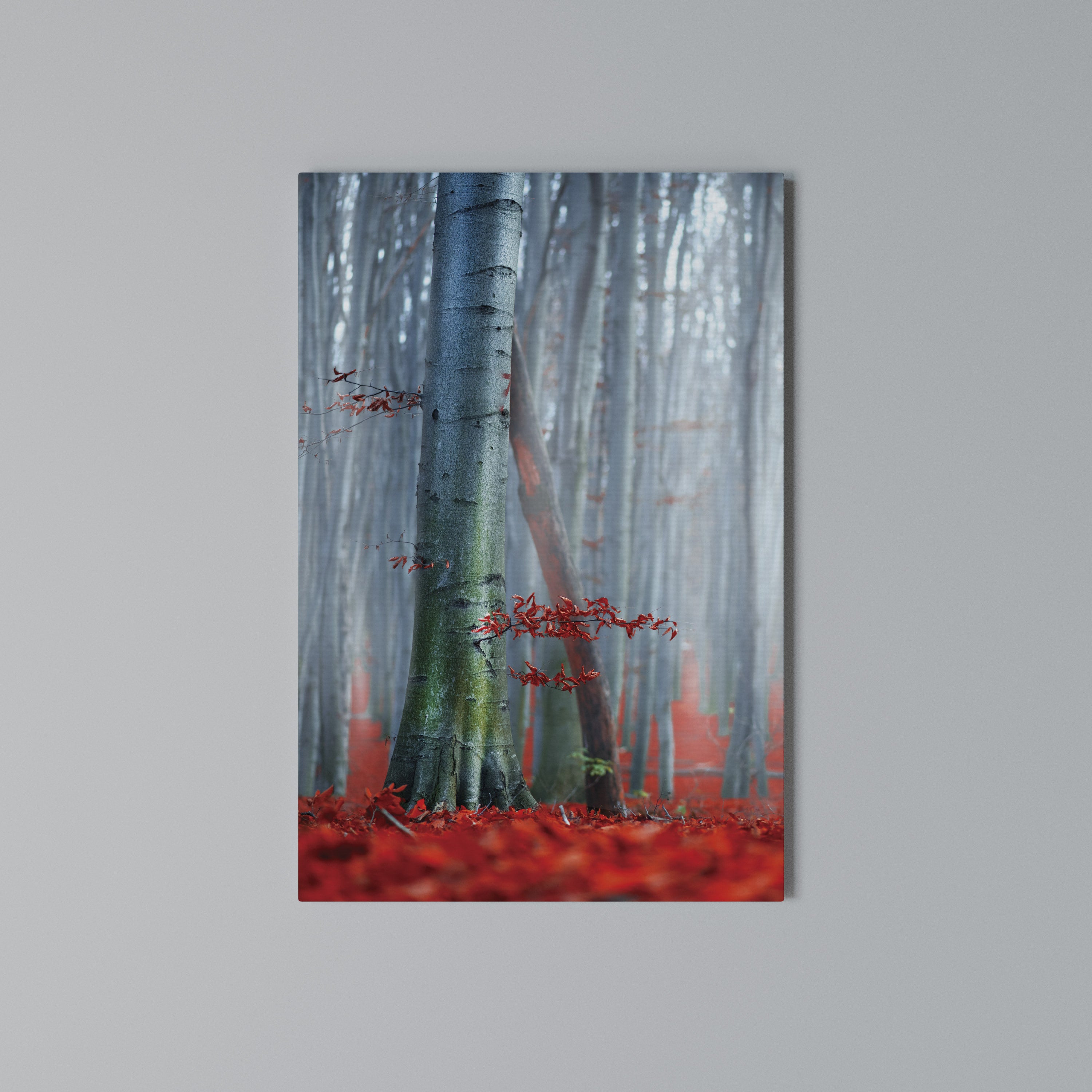 TRANQUIL RED ELEGANCE Κατακόρυφος Πίνακας σε Καμβά