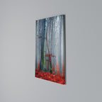 TRANQUIL RED ELEGANCE Vertical Canvas Print