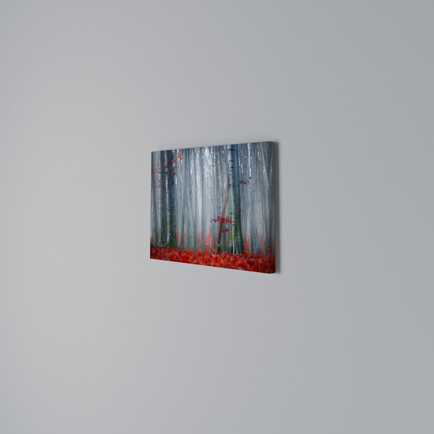 TRANQUIL RED ELEGANCE Horizontal Canvas Print