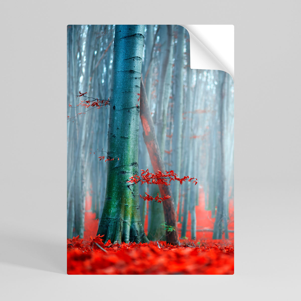 TRANQUIL RED ELEGANCE Αυτοκόλλητη Αφίσα κάθετη