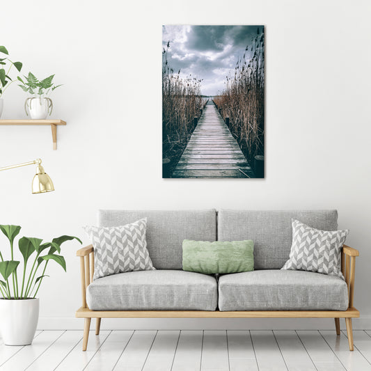 GAZE INTO STILLNESS Vertical Canvas Print
