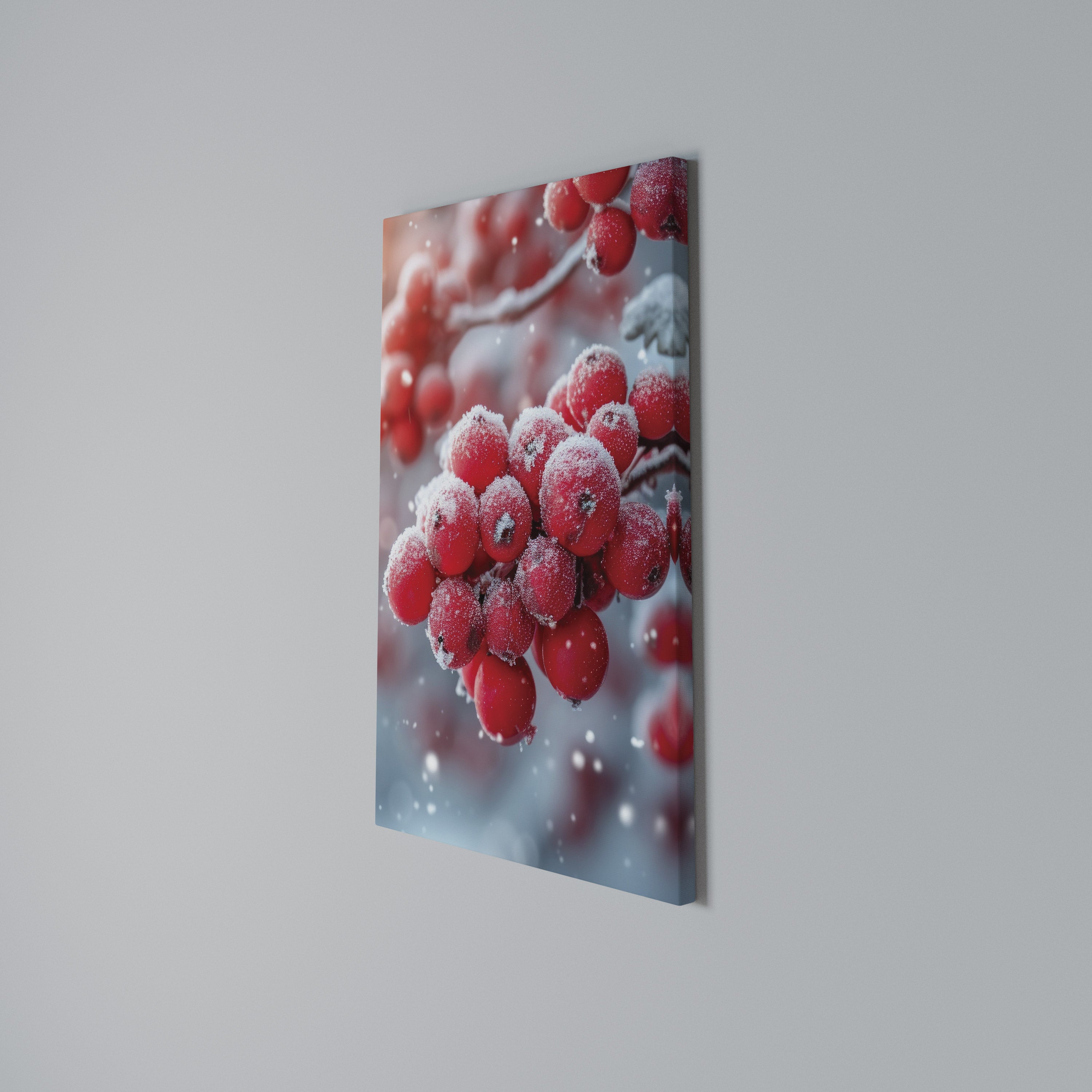 WINTER'S CRIMSON TREASURES Κατακόρυφος Πίνακας σε Καμβά