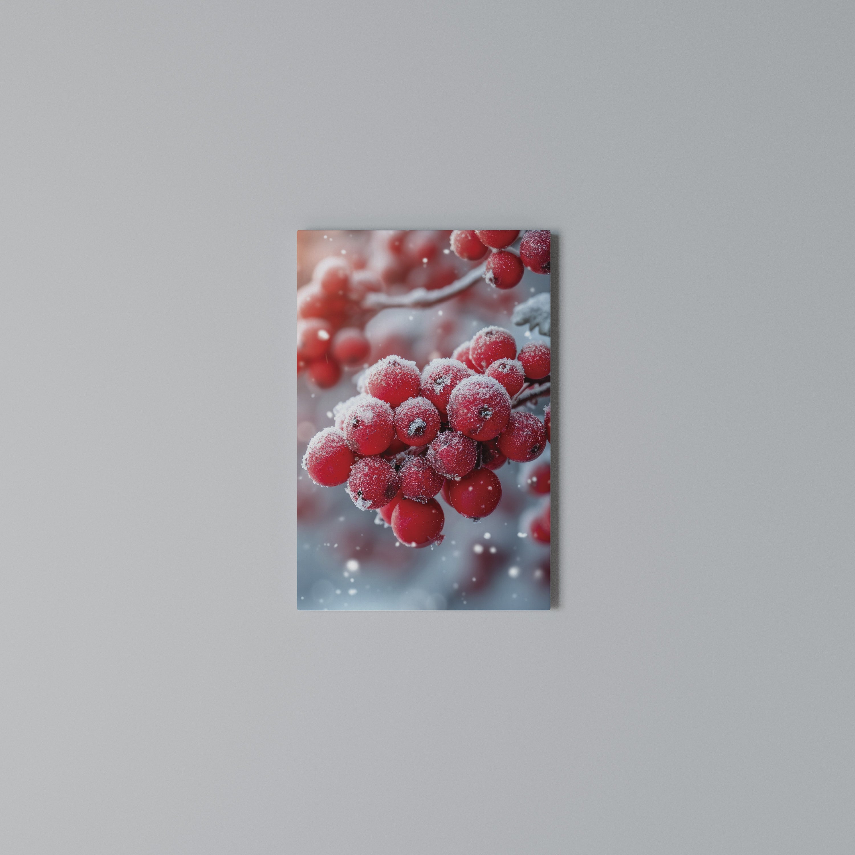 WINTER'S CRIMSON TREASURES Κατακόρυφος Πίνακας σε Καμβά