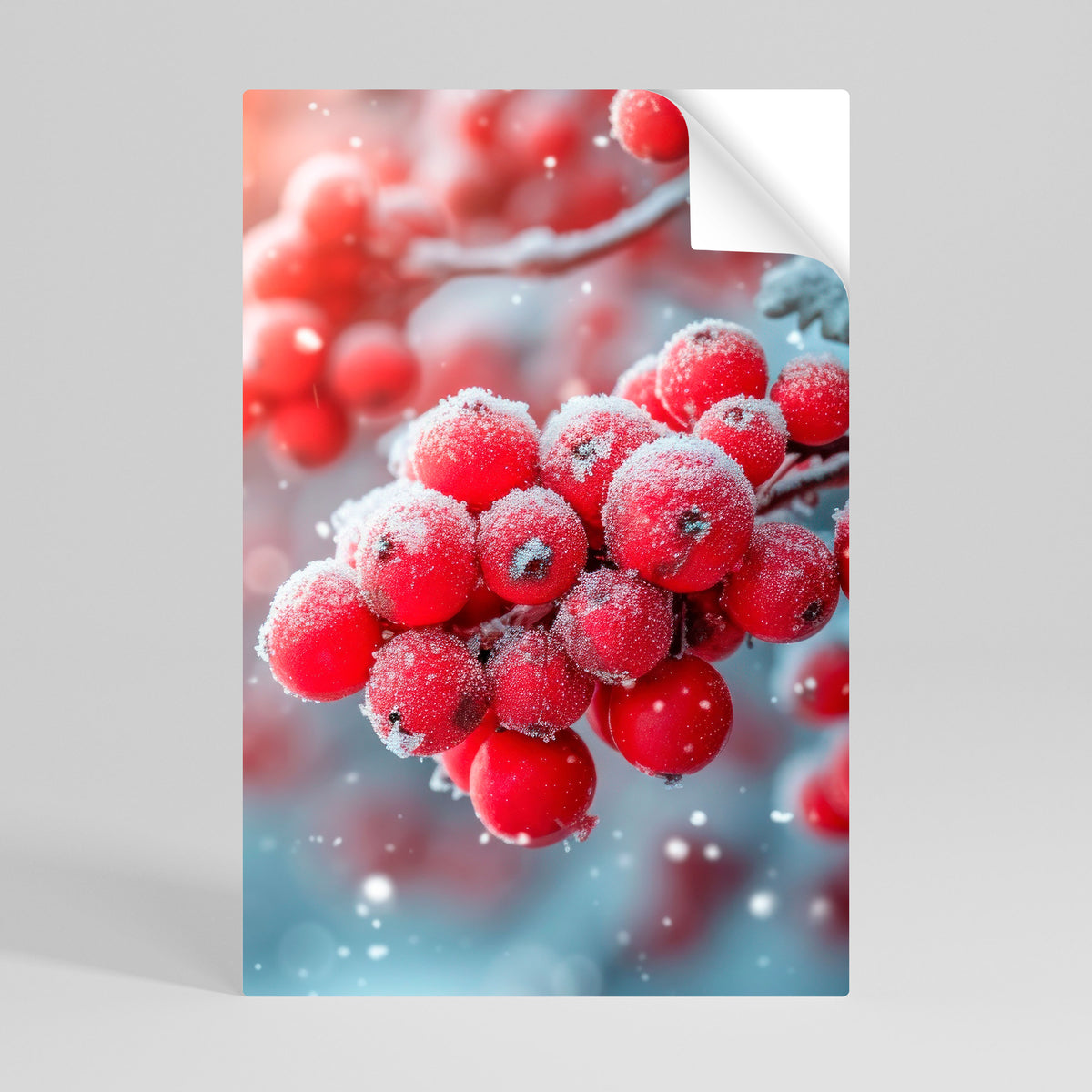 WINTER'S CRIMSON TREASURES Αυτοκόλλητη Αφίσα κάθετη