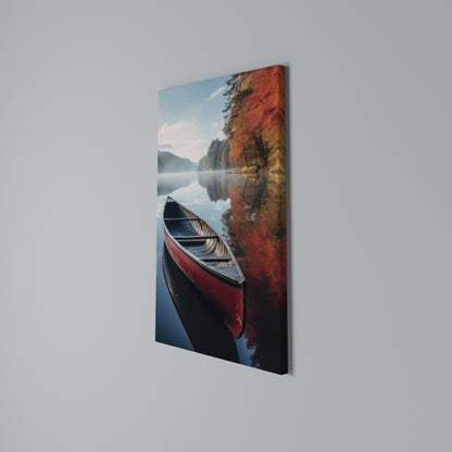 BOAT OF TRANQUILITY Vertical Canvas Print