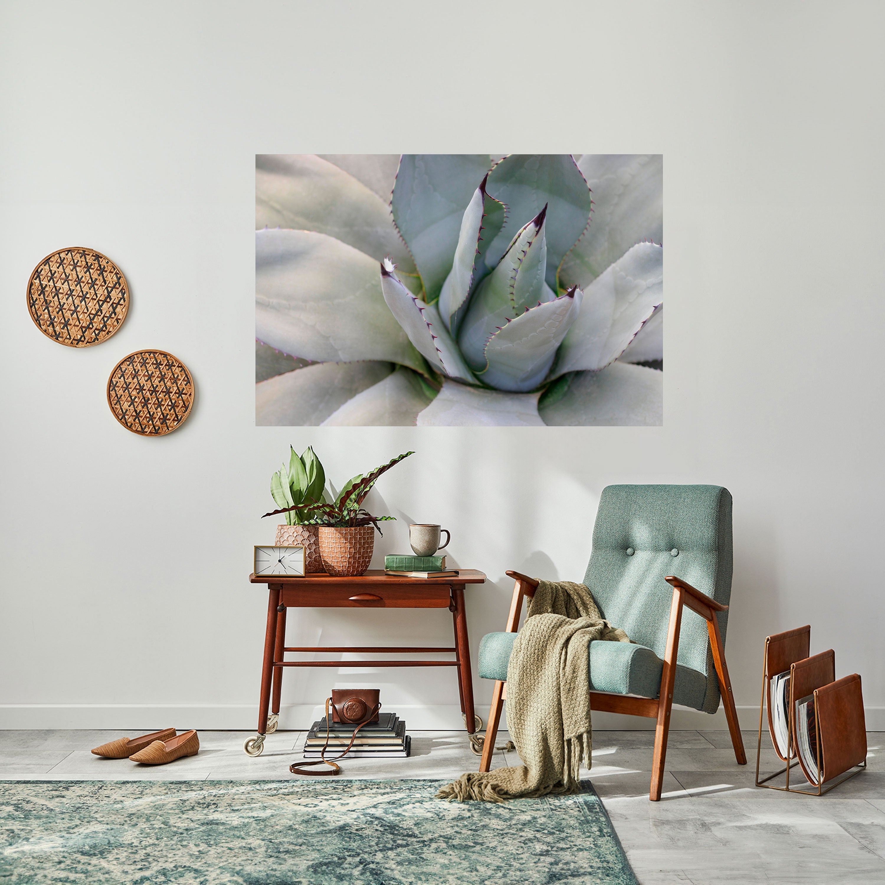 AGAVE ELEGANCE Οριζόντια αφίσα με κόλλα και κολλήματα