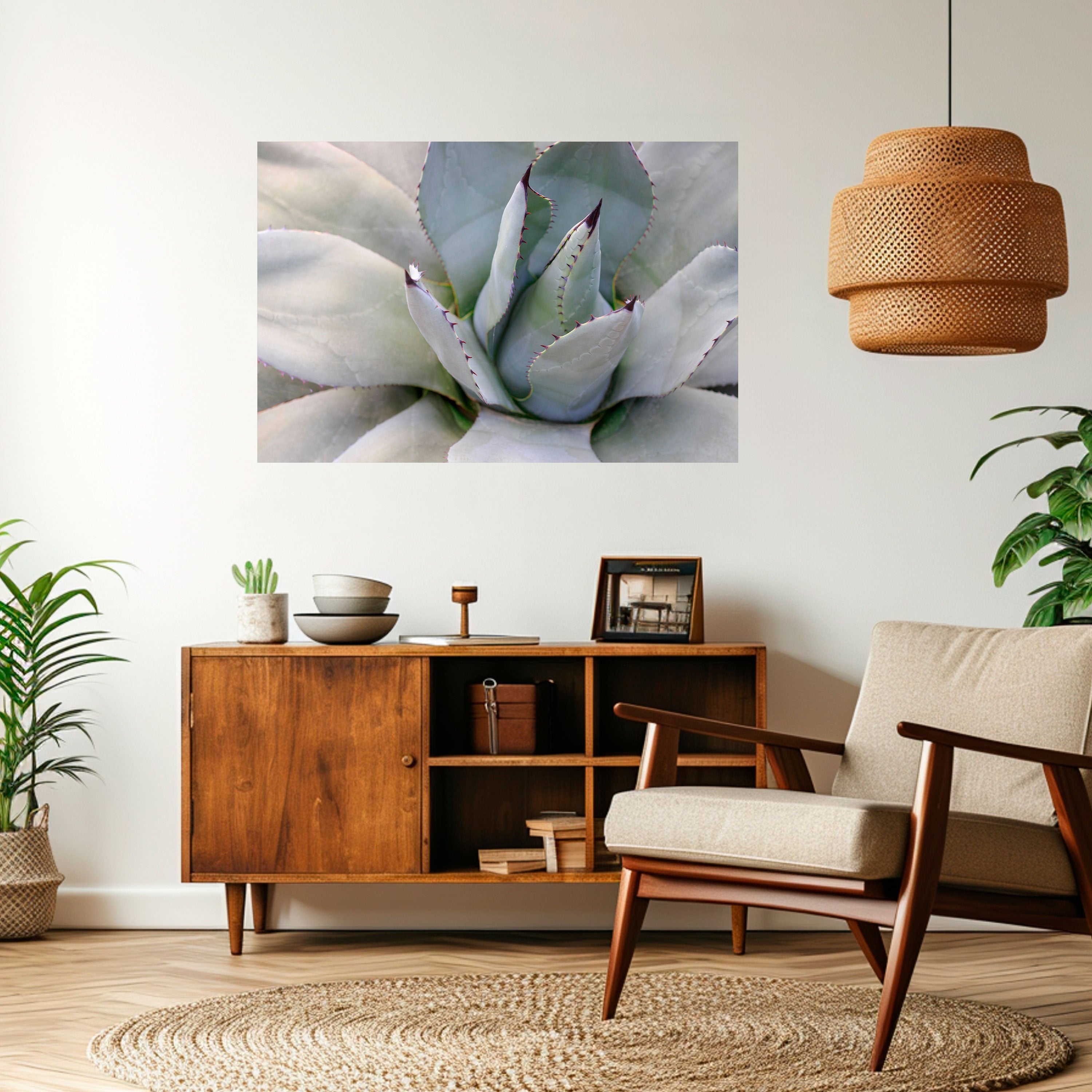 AGAVE ELEGANCE Οριζόντια αφίσα με κόλλα και κολλήματα