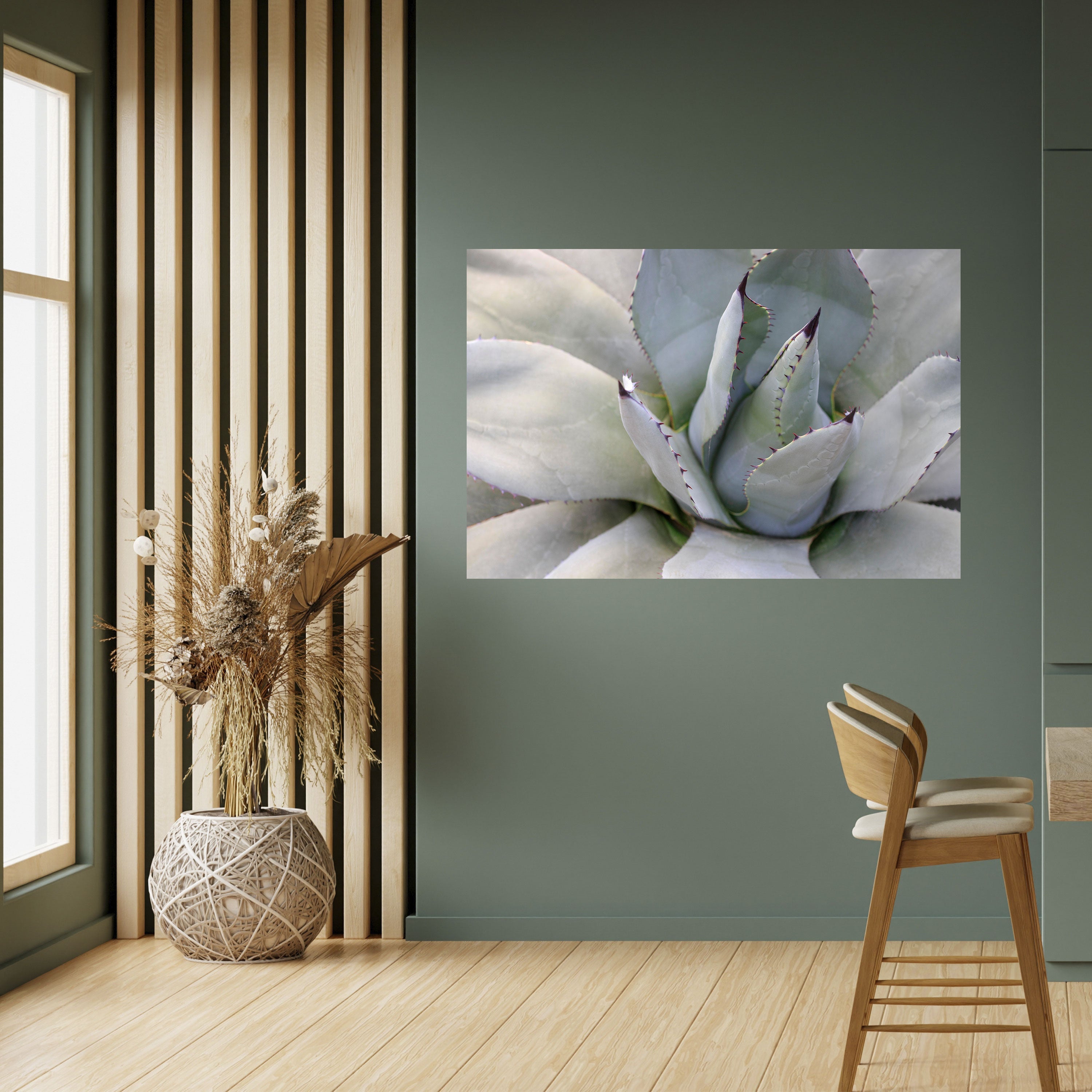AGAVE ELEGANCE Οριζόντια αφίσα με κόλλα και κολλήματα