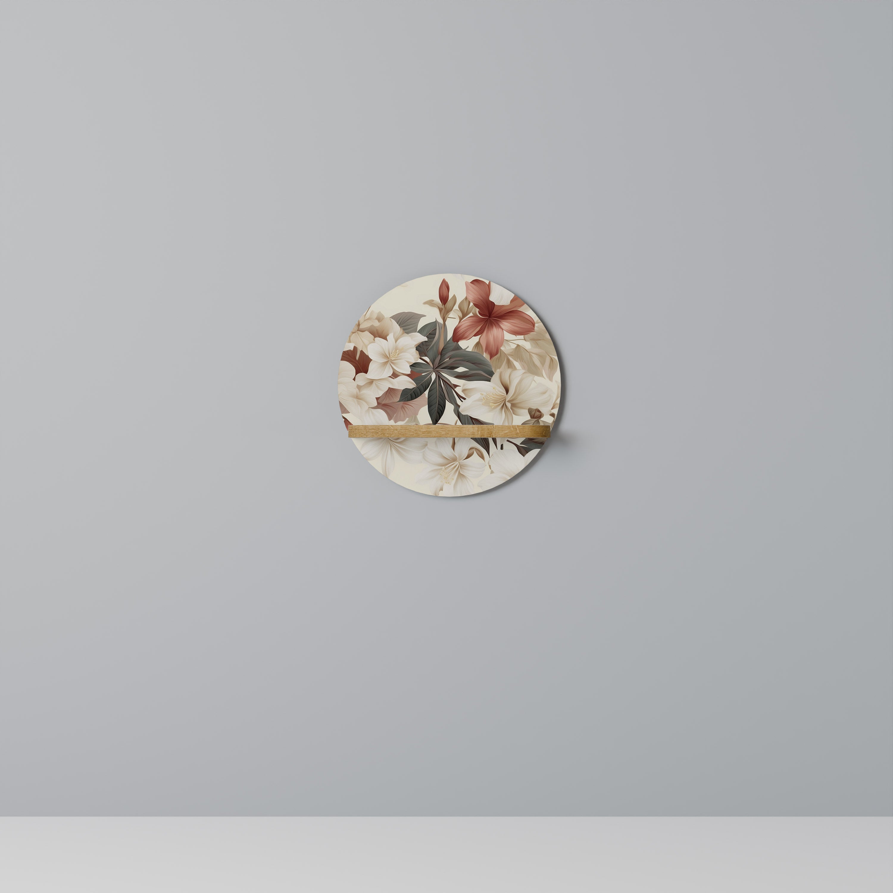 Ράφι PETAL POETRY Round Art σε εφέ δρυός