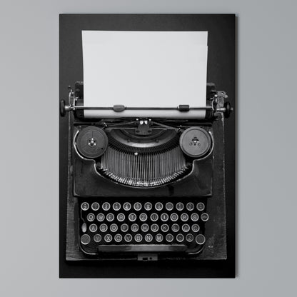TYPEWRITER SYMPHONY Vertical Canvas Print