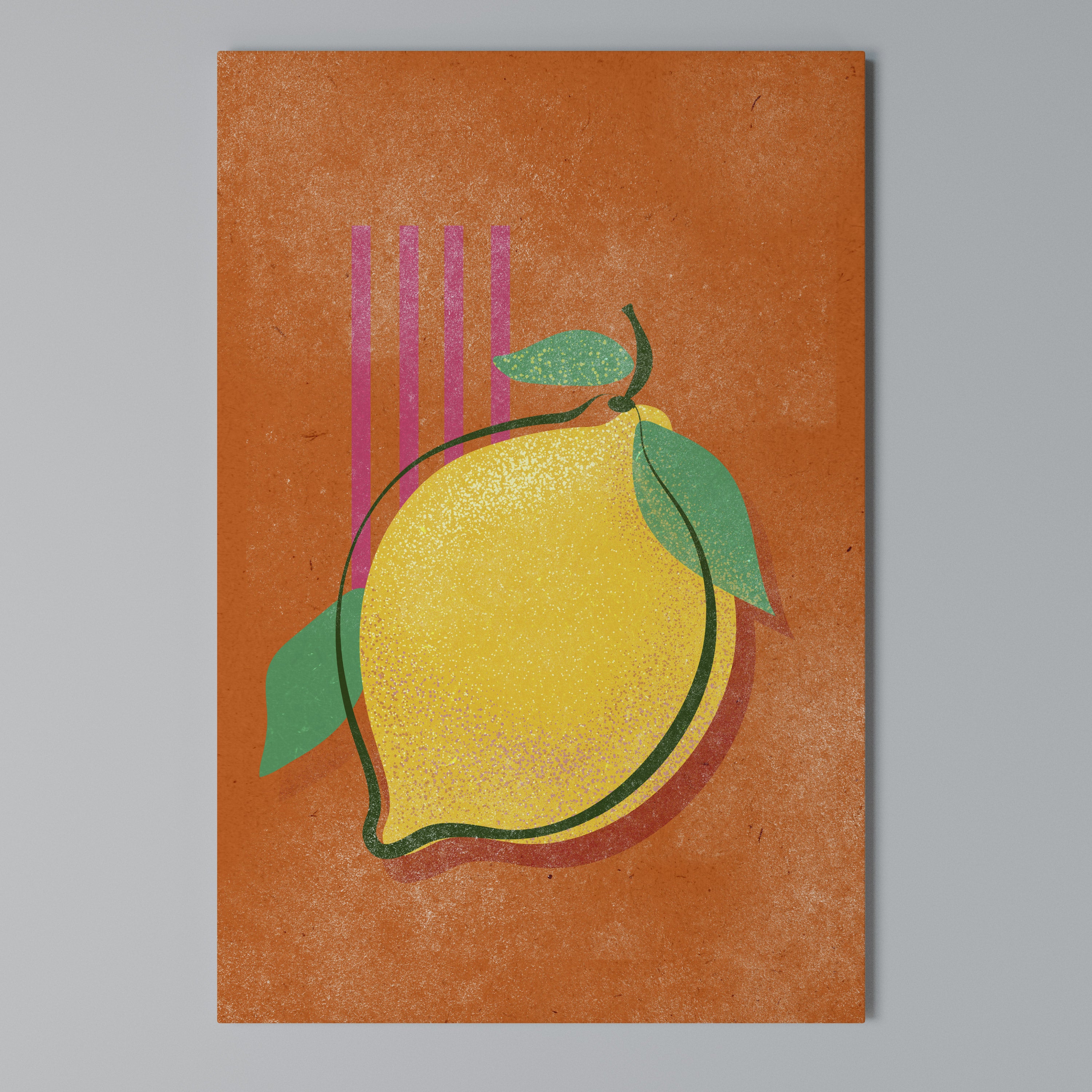 LUSCIOUS LEMON Κατακόρυφος Πίνακας σε Καμβά