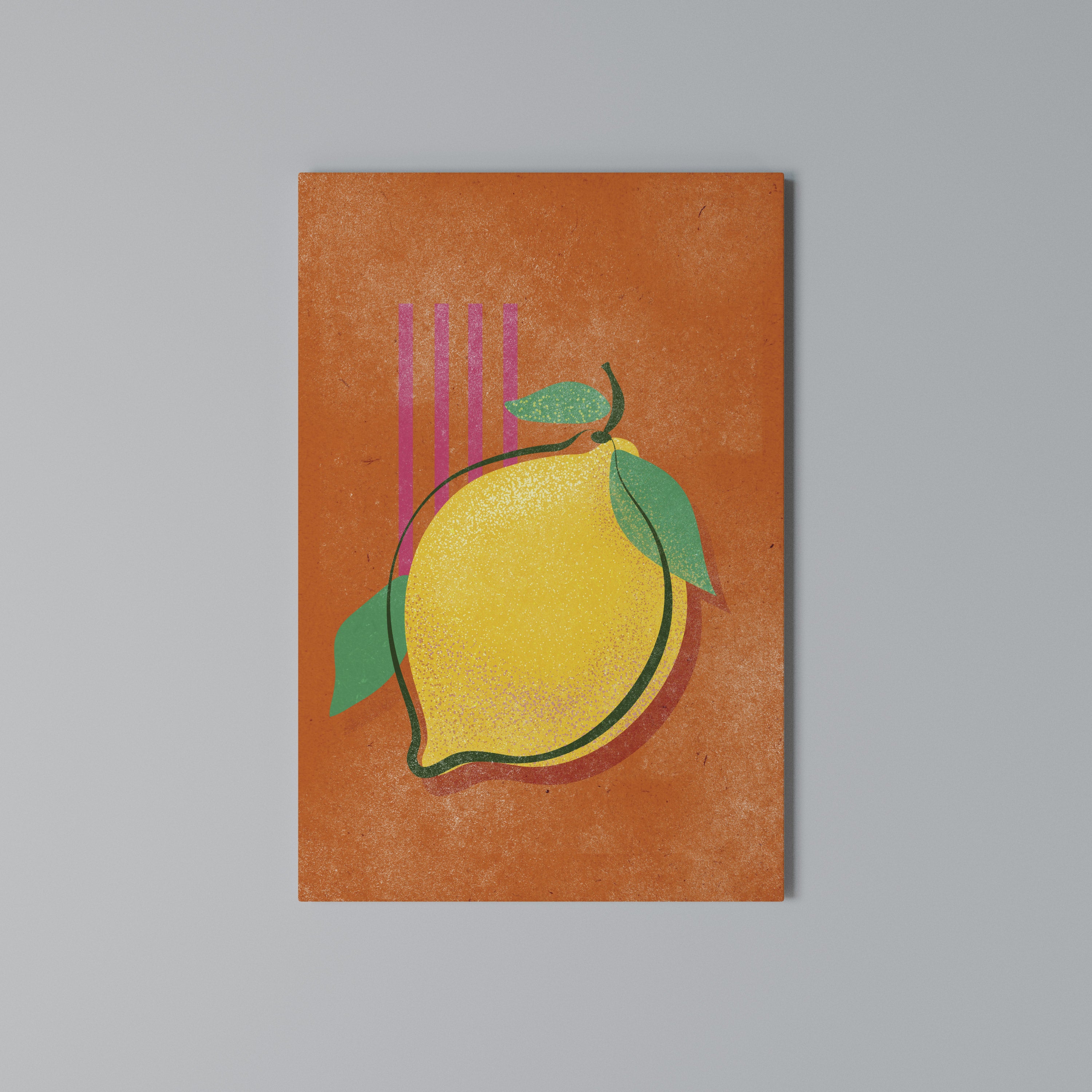 LUSCIOUS LEMON Κατακόρυφος Πίνακας σε Καμβά