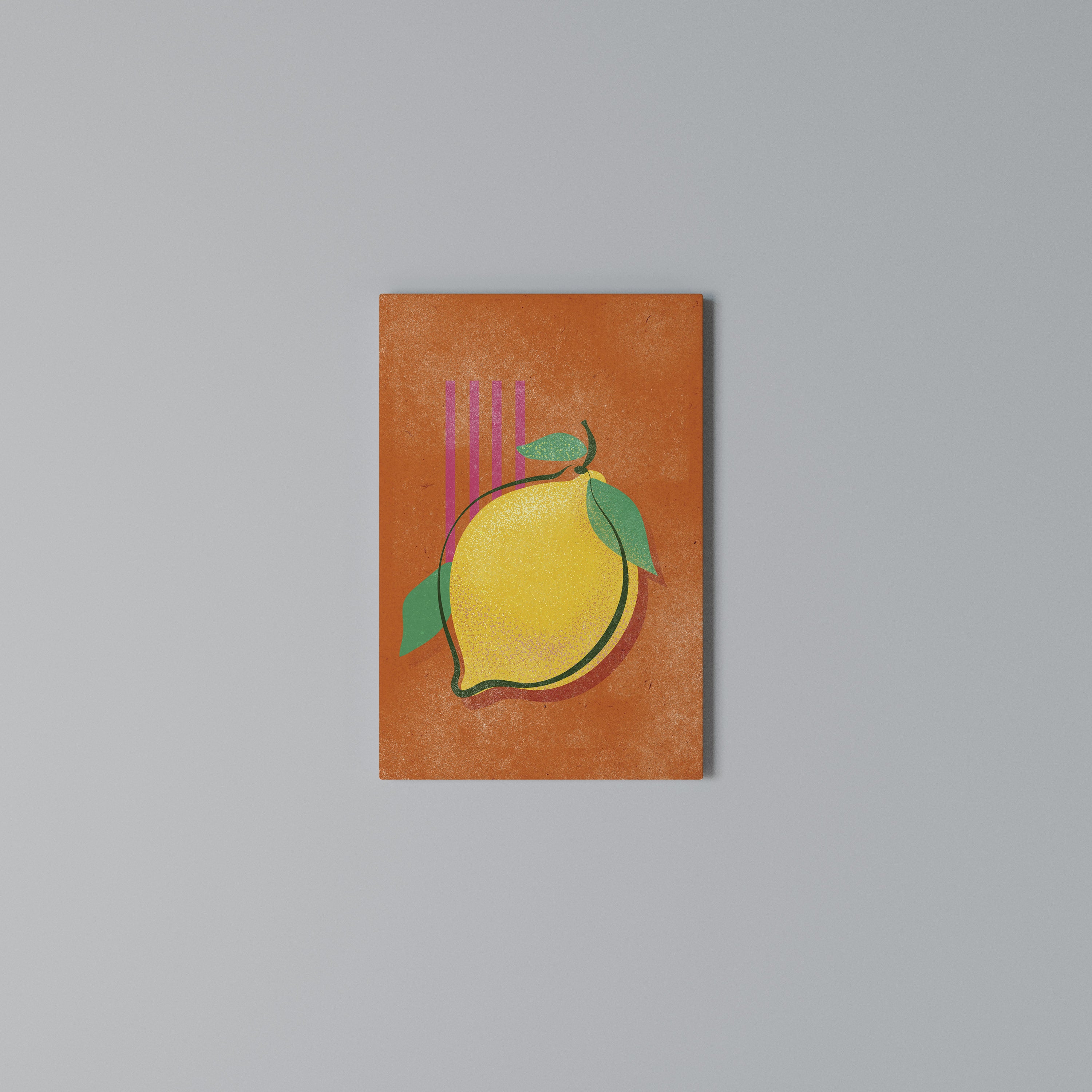 LUSCIOUS LEMON Vertical Canvas Print