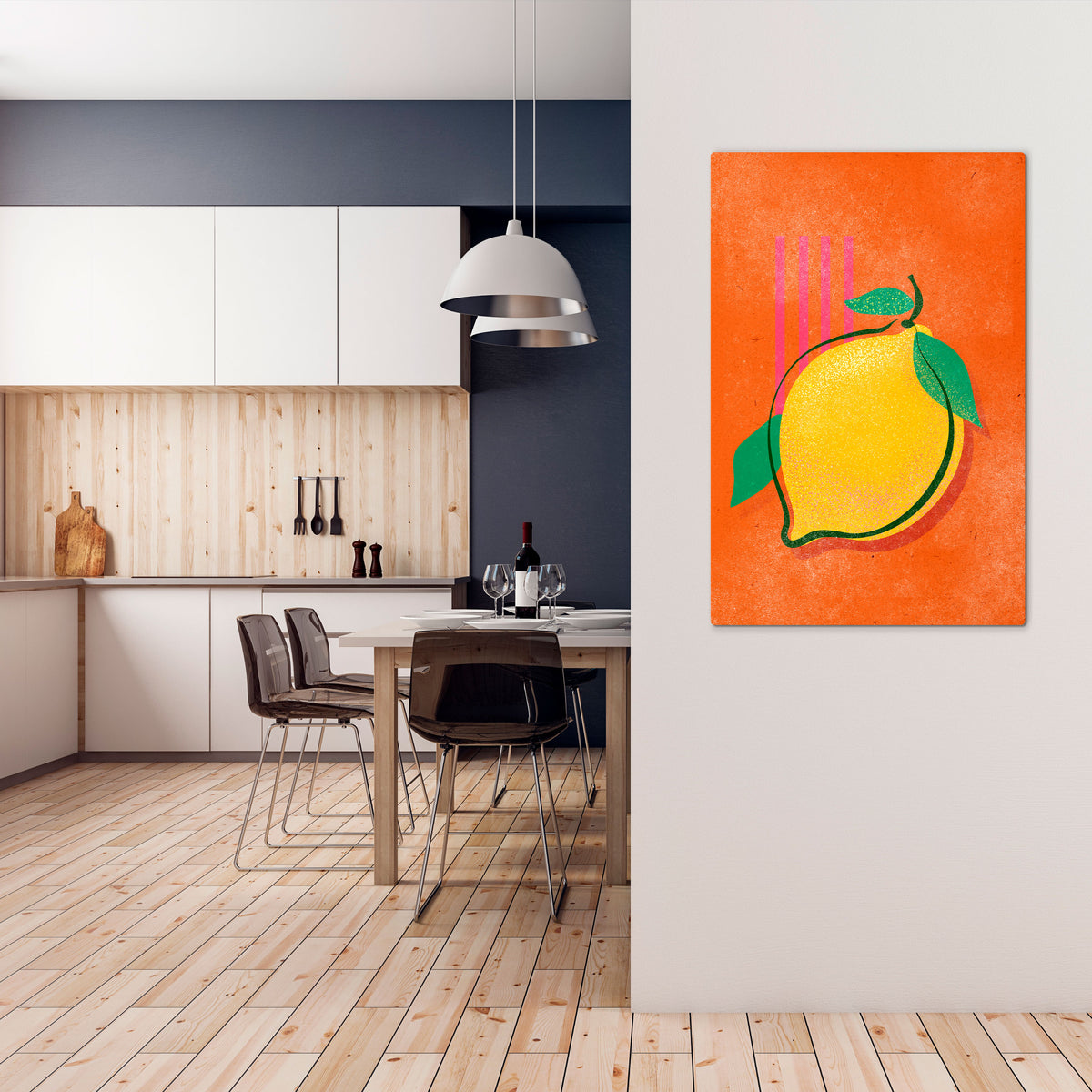 LUSCIOUS LEMON Κατακόρυφος Πίνακας σε Καμβά