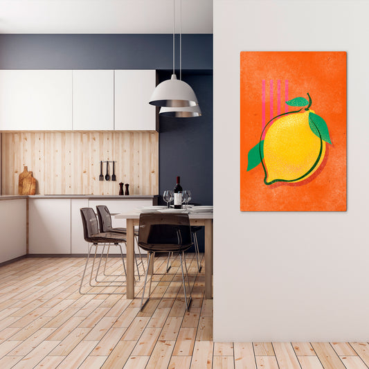 LUSCIOUS LEMON Κατακόρυφος Πίνακας σε Καμβά
