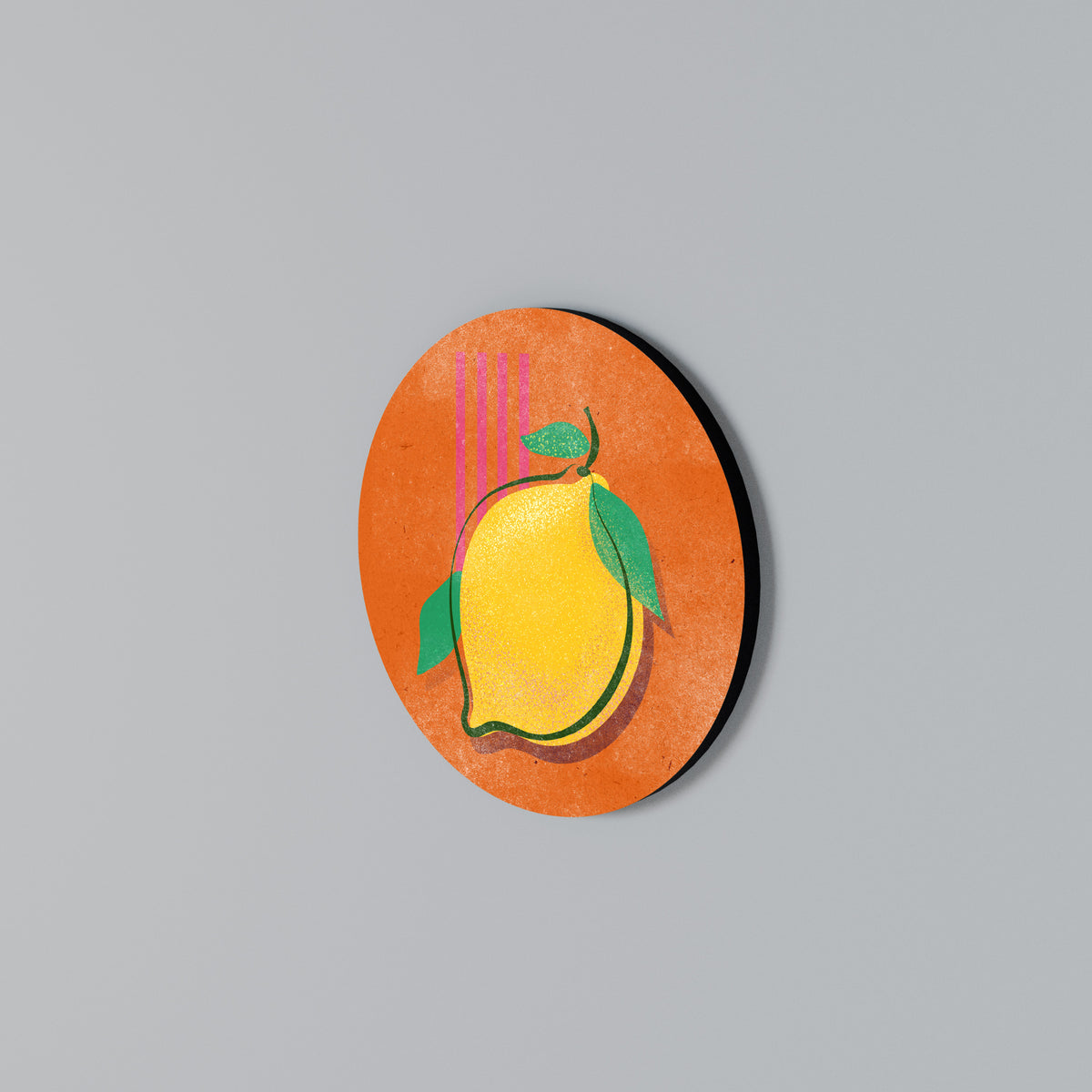 LUSCIOUS LEMON Στρογγυλός πίνακας ζωγραφικής