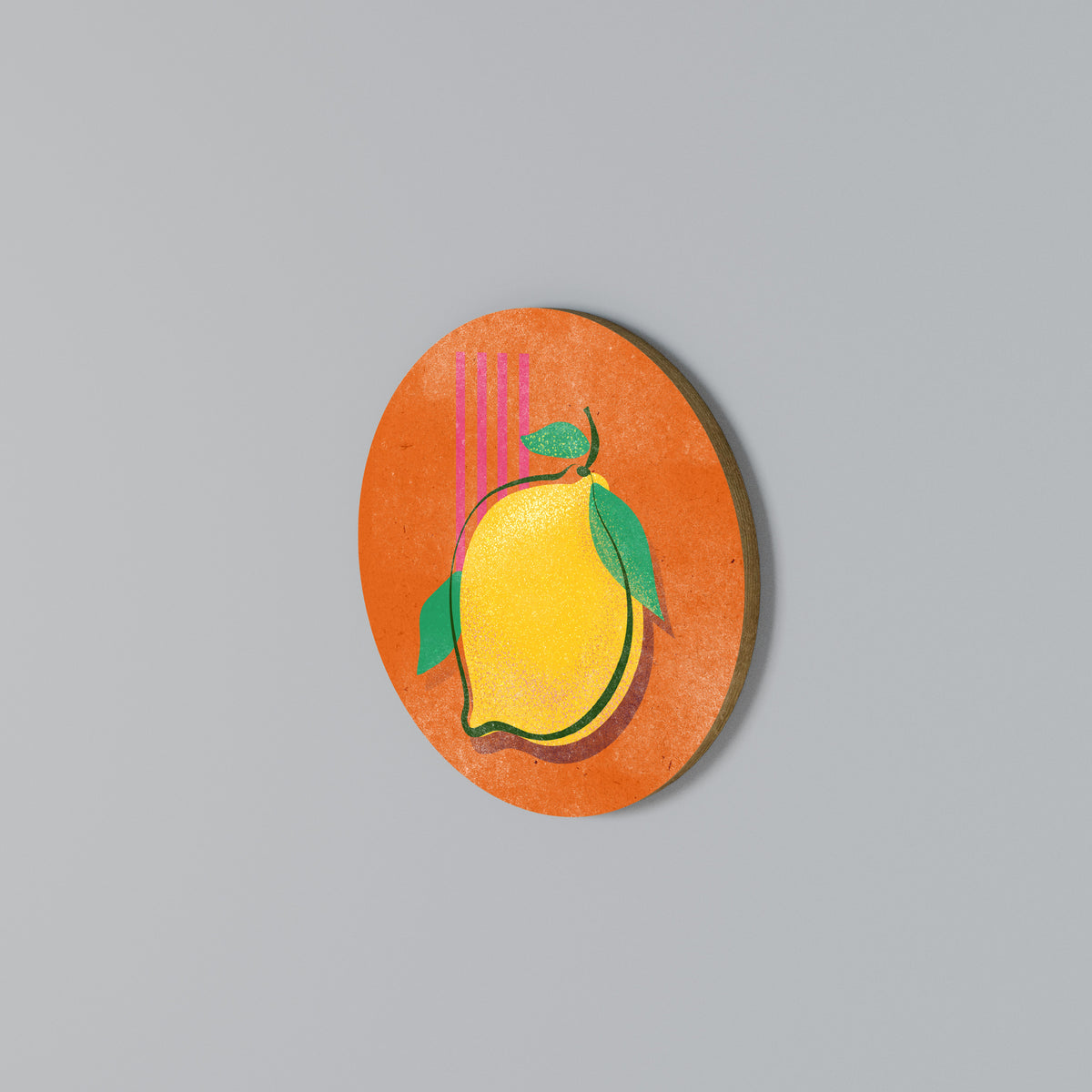 LUSCIOUS LEMON Στρογγυλός πίνακας ζωγραφικής