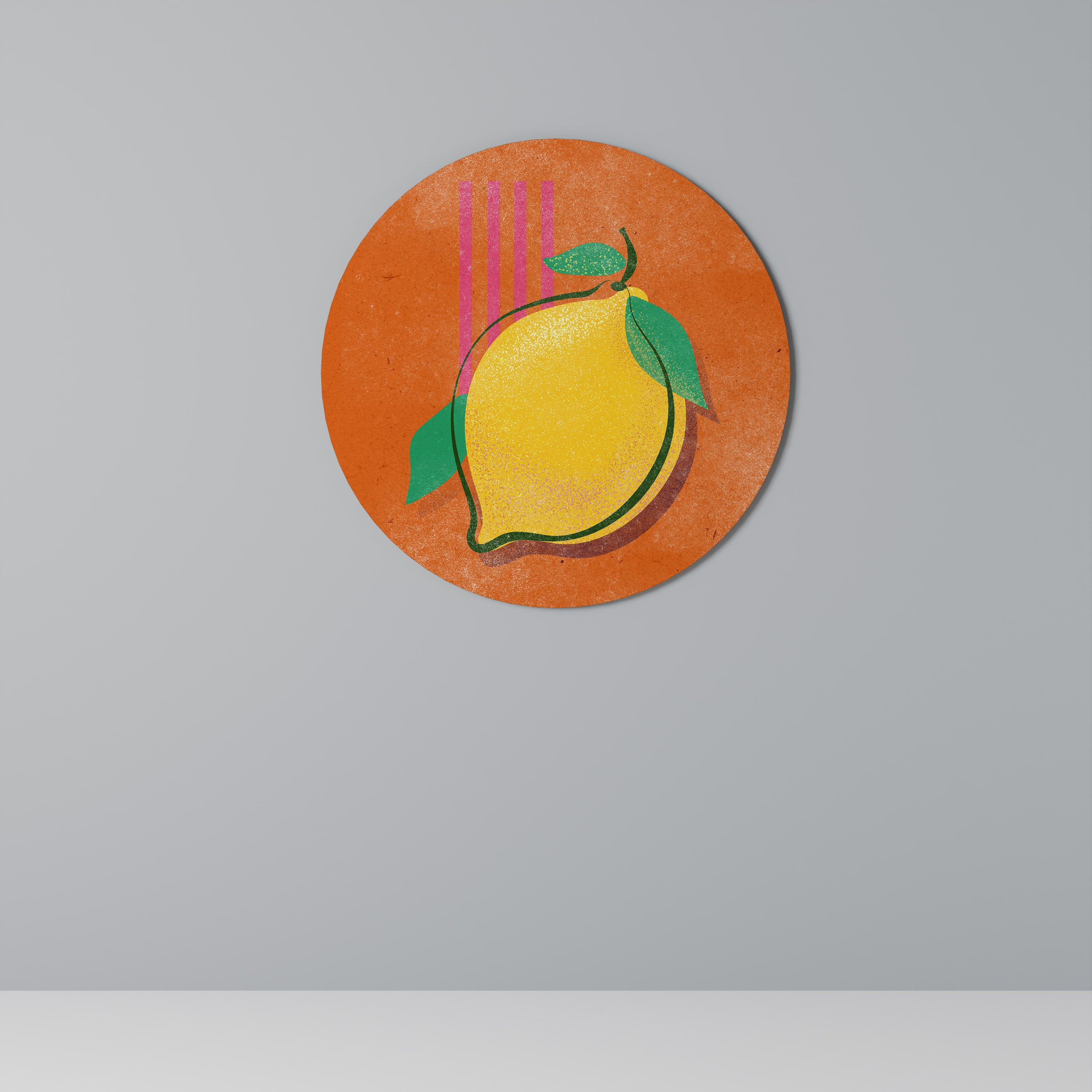 Στρογγυλή Τέχνη Τοίχου LUSCIOUS LEMON