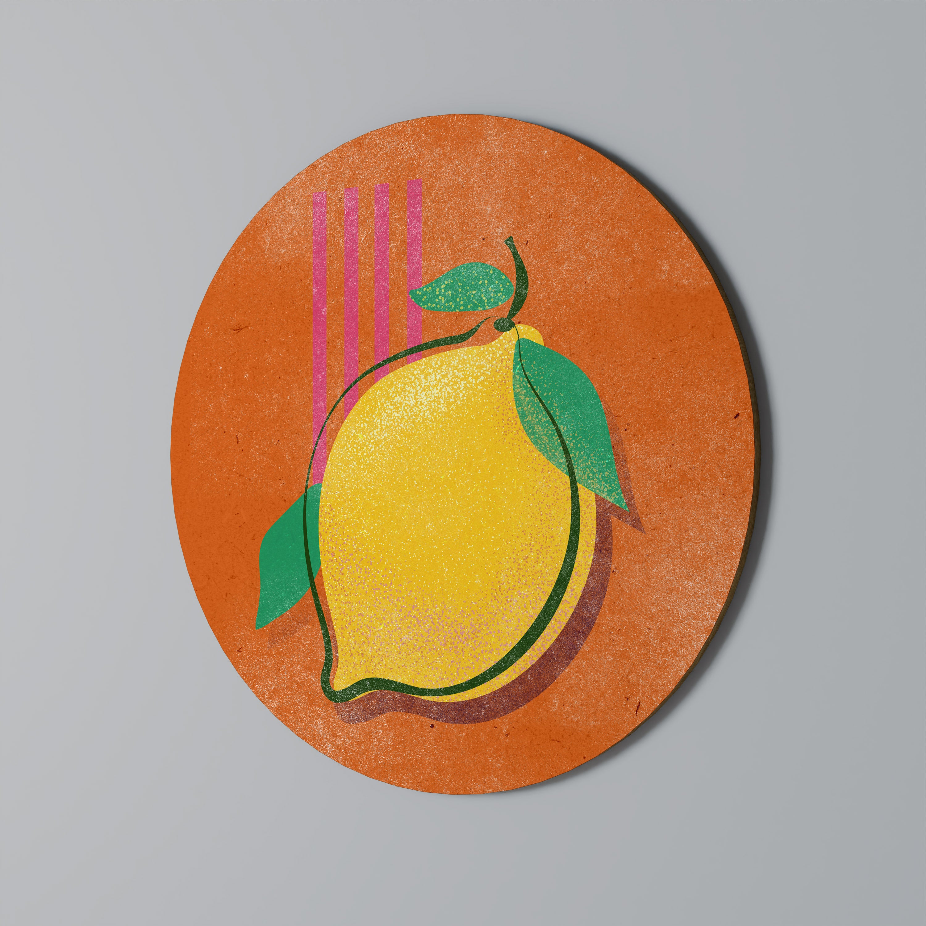 Στρογγυλή Τέχνη Τοίχου LUSCIOUS LEMON