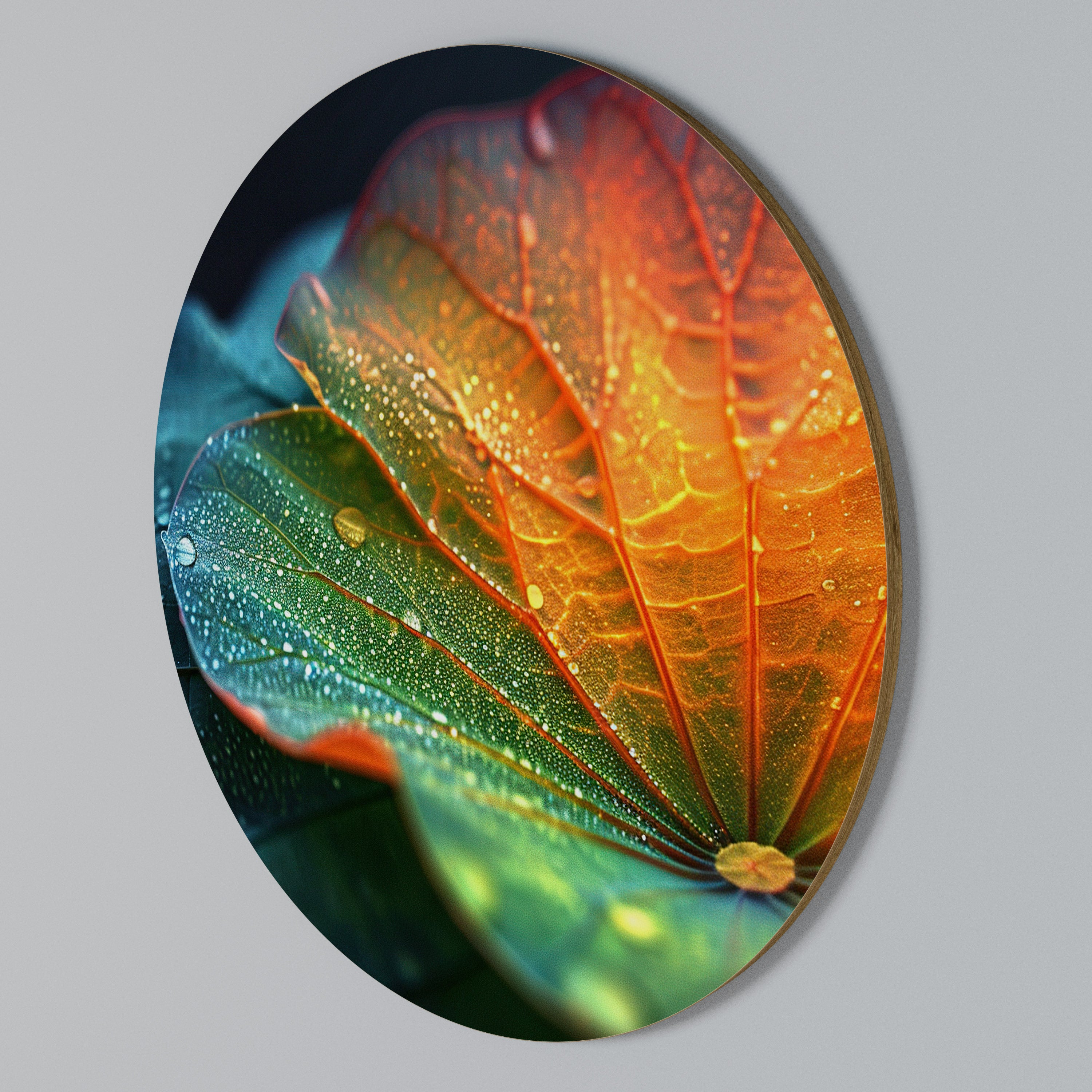 ECHOES OF RAIN Στρογγυλός πίνακας ζωγραφικής