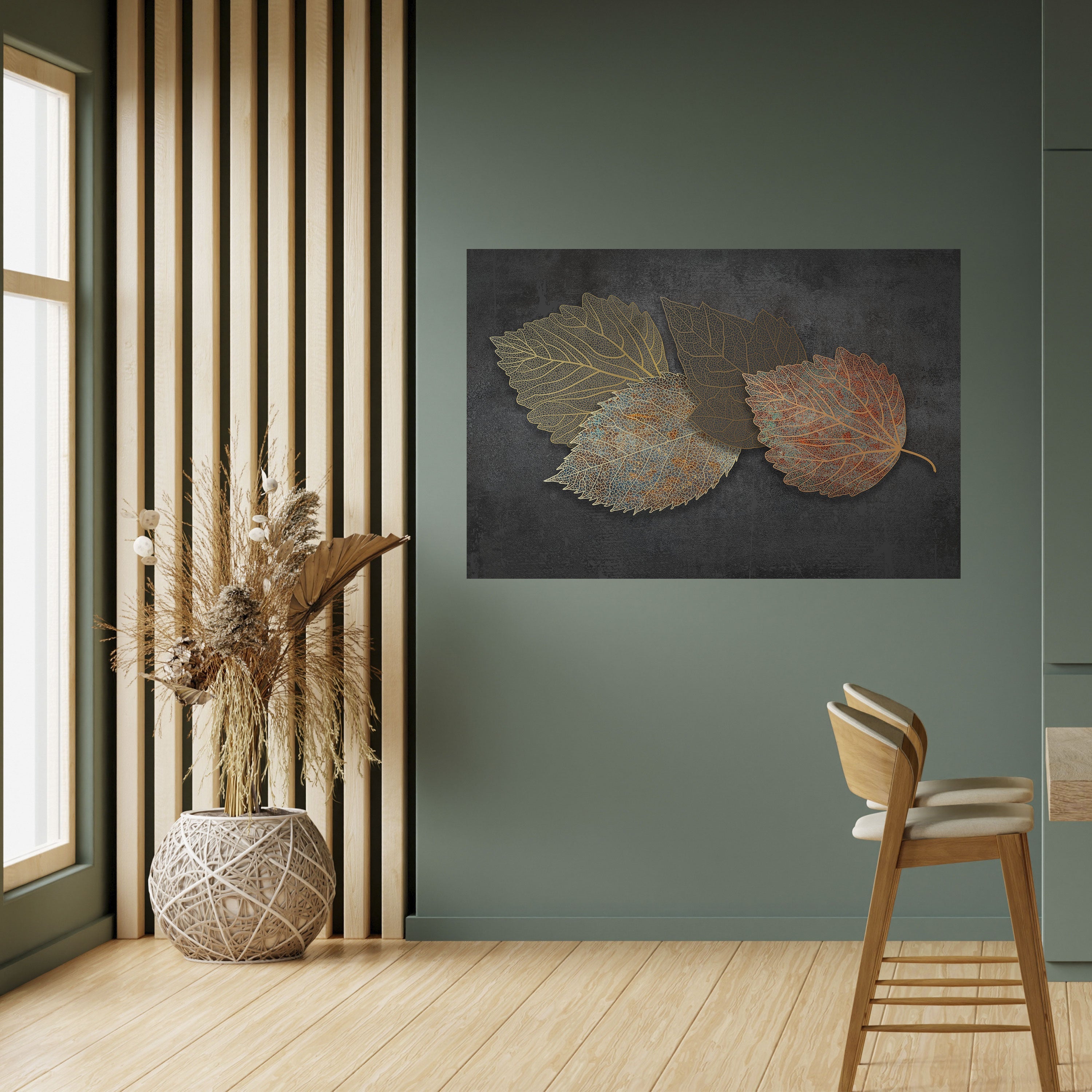 FOLIAGE IN FOCUS Peel and Stick Horizontal Poster