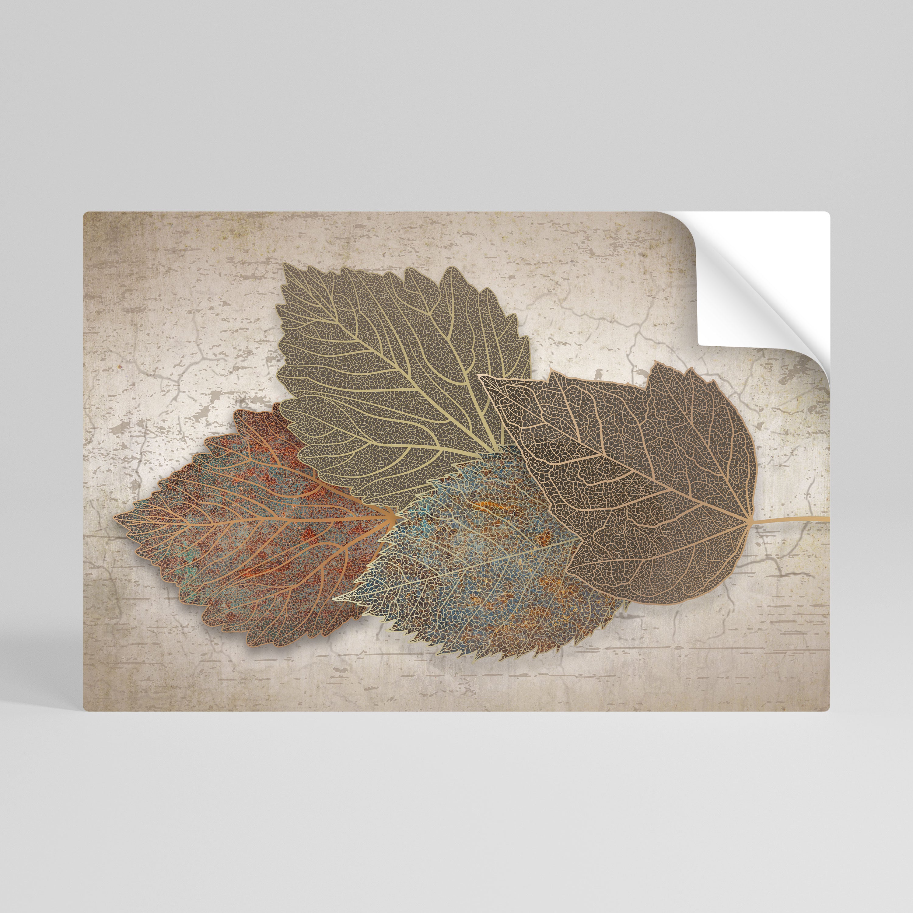 LEAVES OF TIME Αυτοκόλλητη Αφίσα οριζόντια