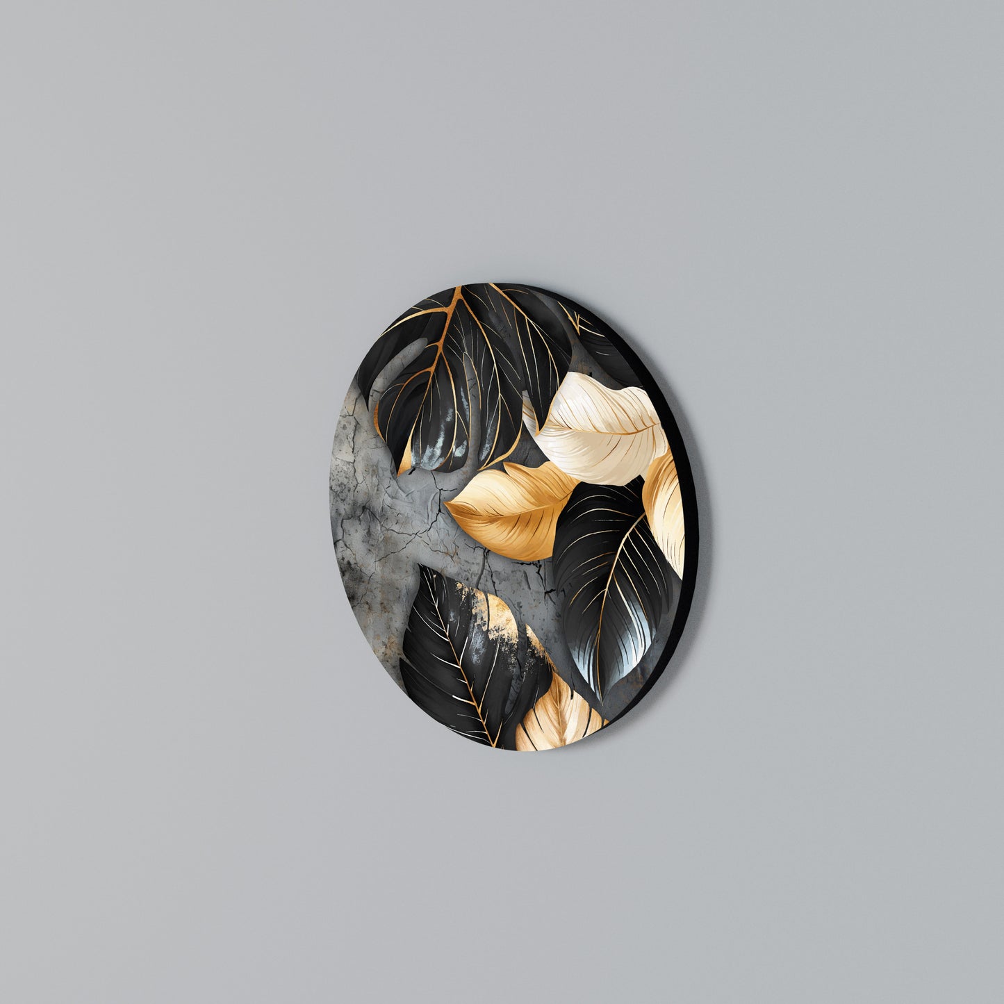 NATURE'S DARK EMBRACE Round Wall Art